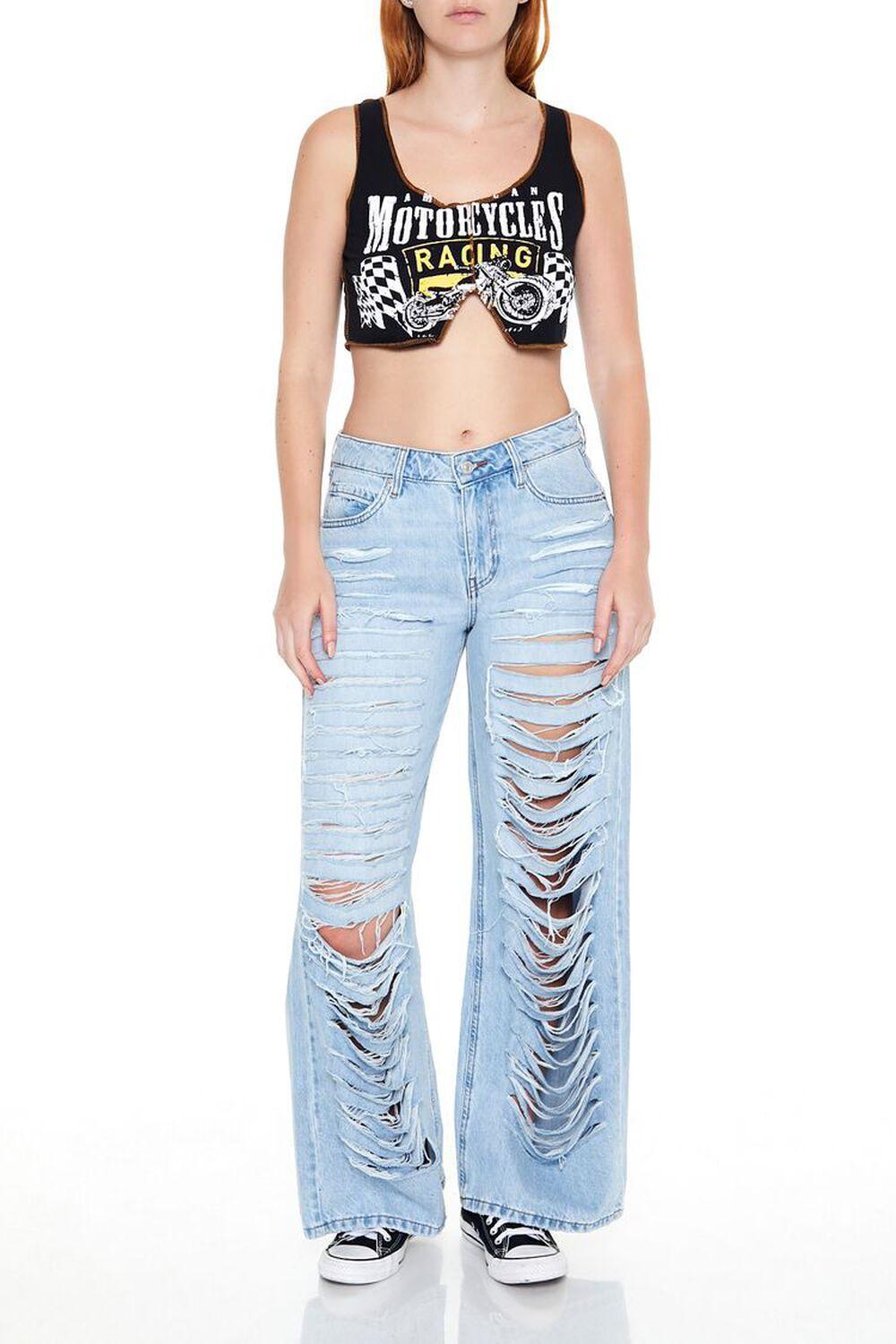 Motorcycle Graphic Crop Top | Forever 21 Product Image