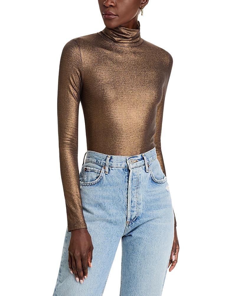 Majestic Filatures Metallic Turtleneck Top Product Image