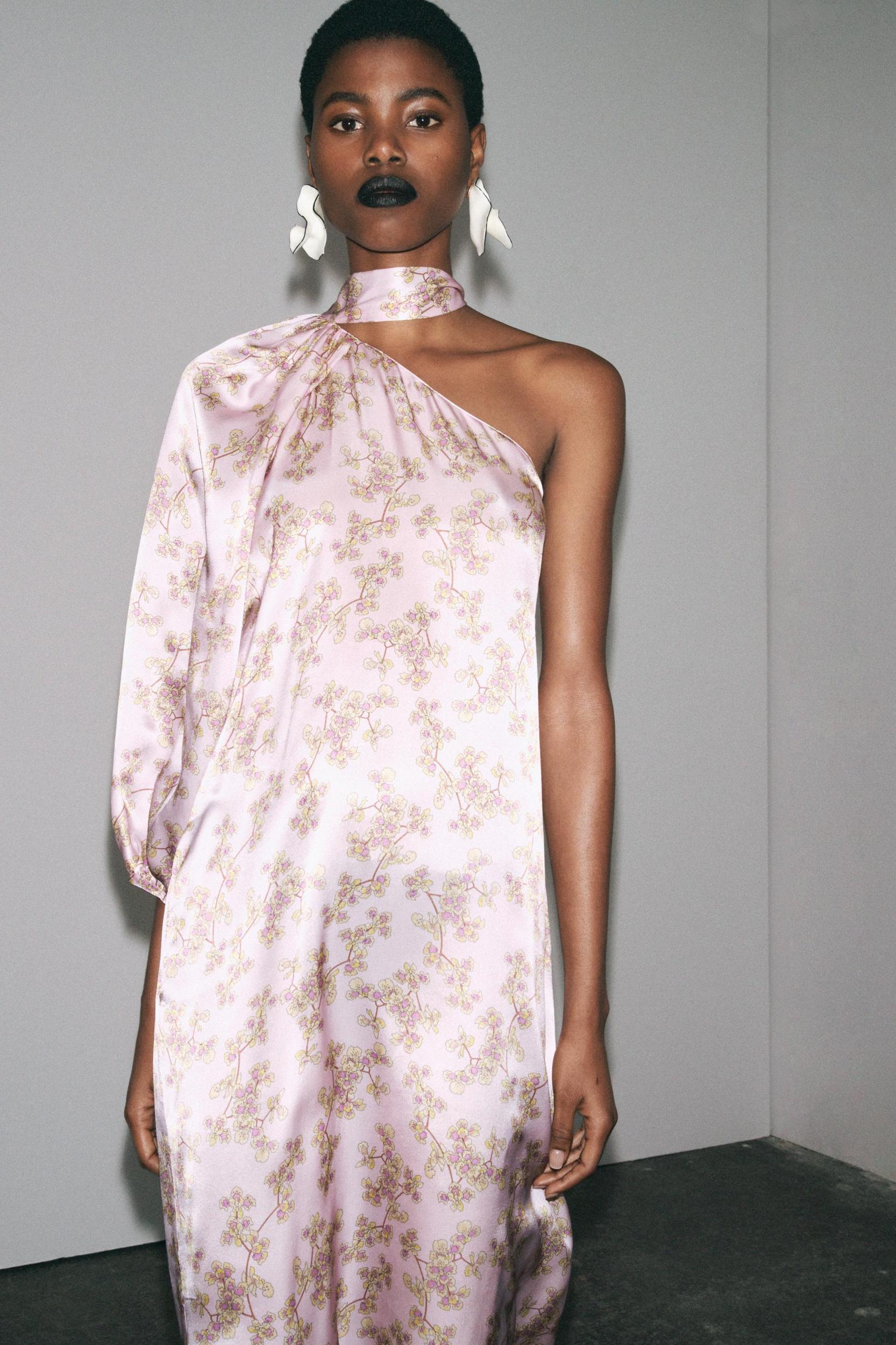 LIMITED EDITION 100% SILK ASYMMETRIC DRESS Product Image