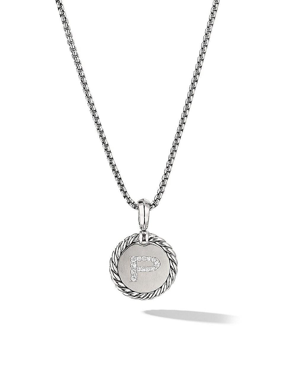 David Yurman Sterling Silver Cable Collectibles Initial Charm Product Image