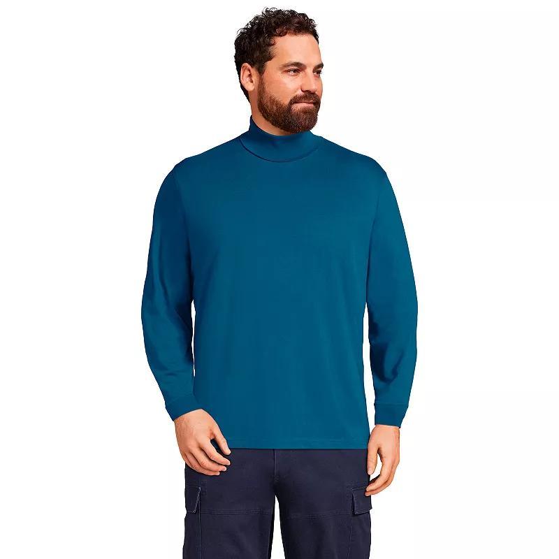 Big & Tall Lands' End Super-T Classic-Fit Turtleneck, Men's, Size: 3XB, Black Product Image