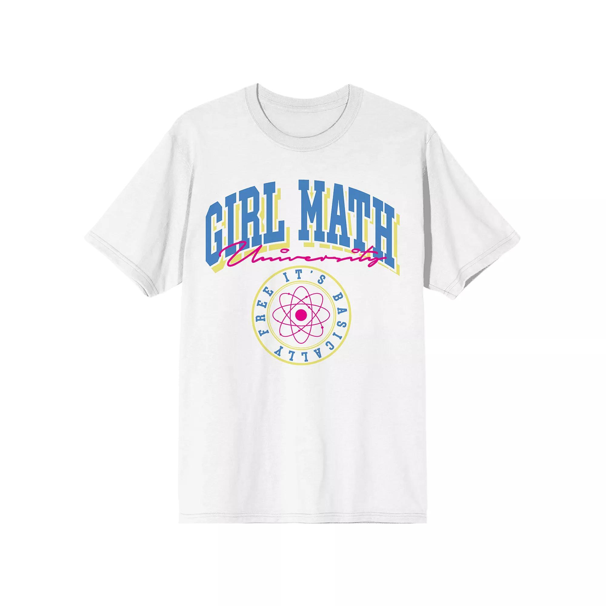 Juniors' Girl Math University Graphic Tee, Women's, Size: XXL, White Product Image