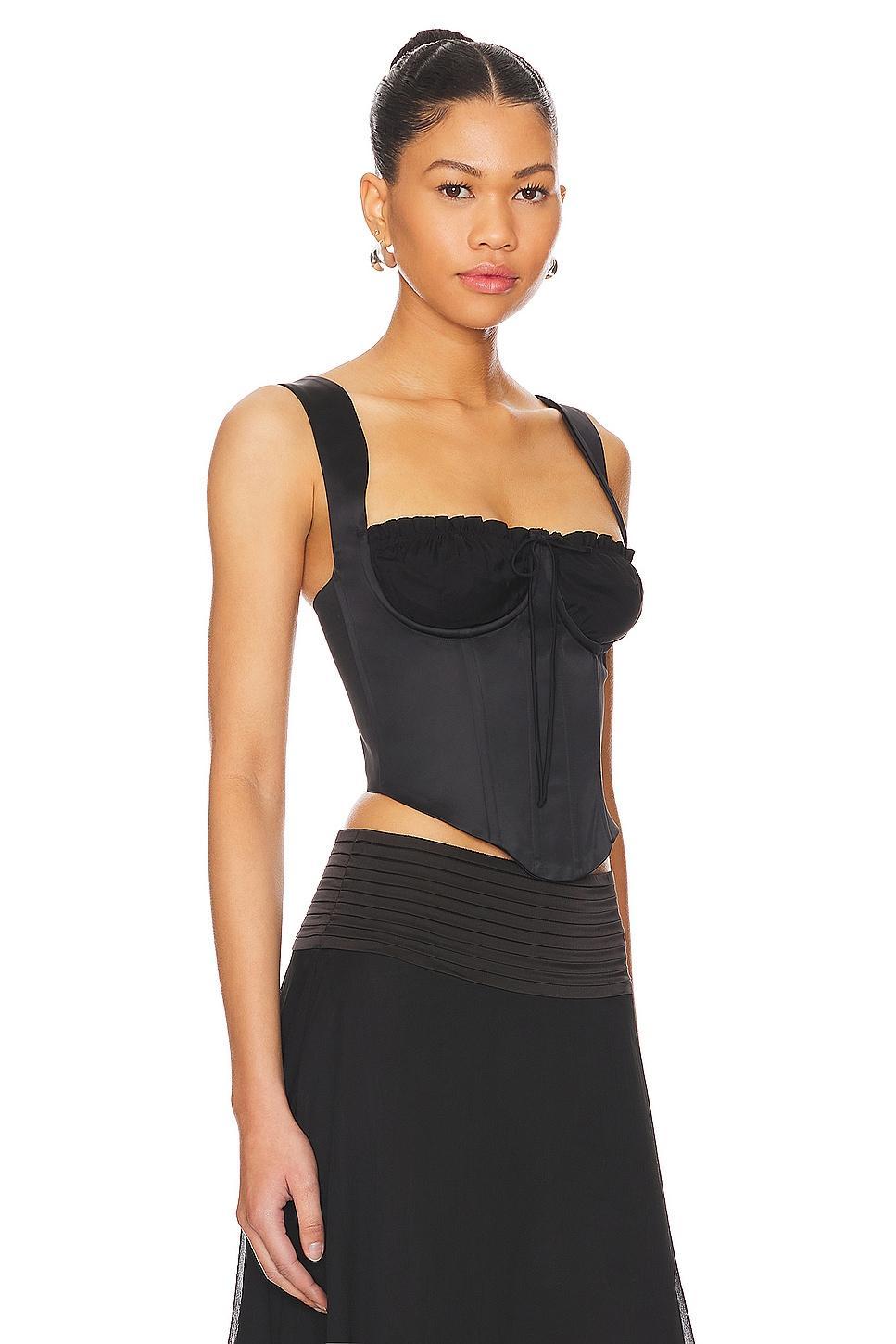 Ruched Cup Bustier Top GUIZIO Product Image