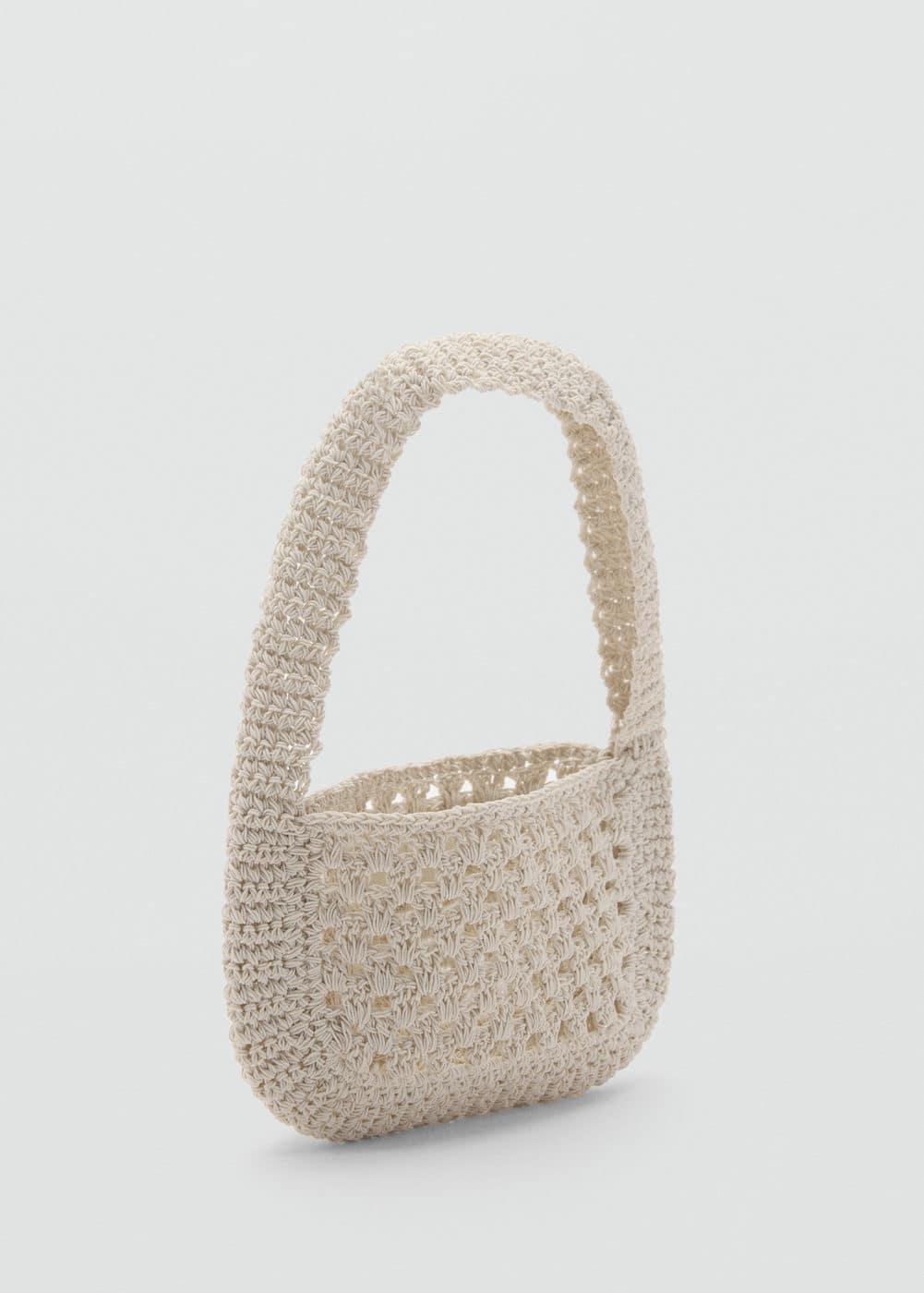 Crochet handbag - Women | MANGO USA Product Image