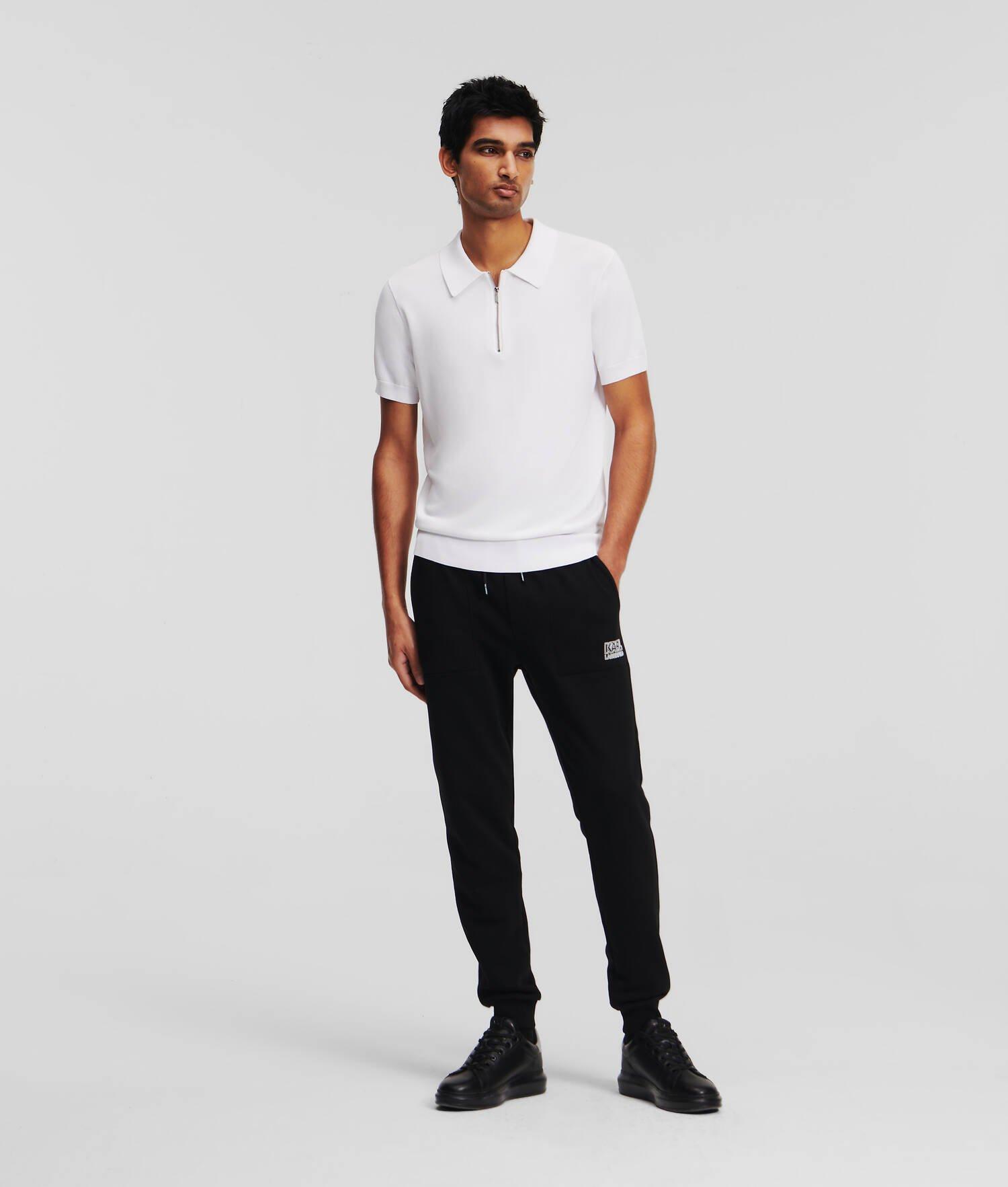 KNIT POLO 1/2 SLEEVE Product Image