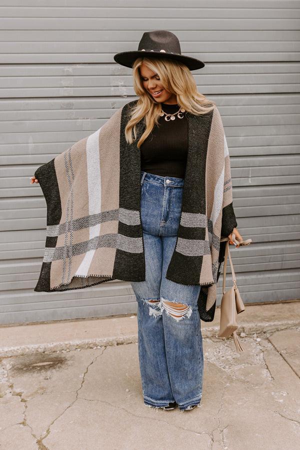 Risen The Laura High Waist Distressed Flare In Dark Wash Curves Product Image