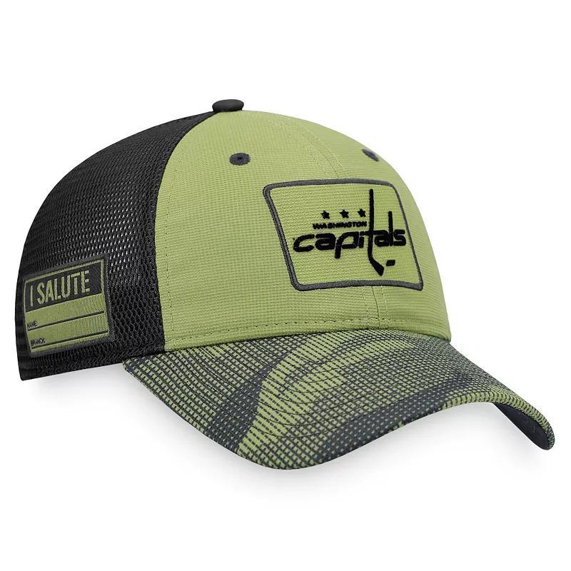 Mens Fanatics Branded Camo/Black New York Islanders Military Appreciation Snapback Hat Product Image