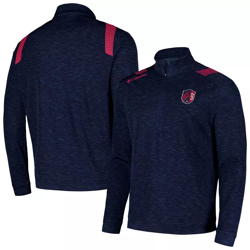 Men's Columbia Navy St. Louis City SC Oakland Downs Omni-Wick Quarter-Zip Top, Size: Small, Slc Blue Product Image