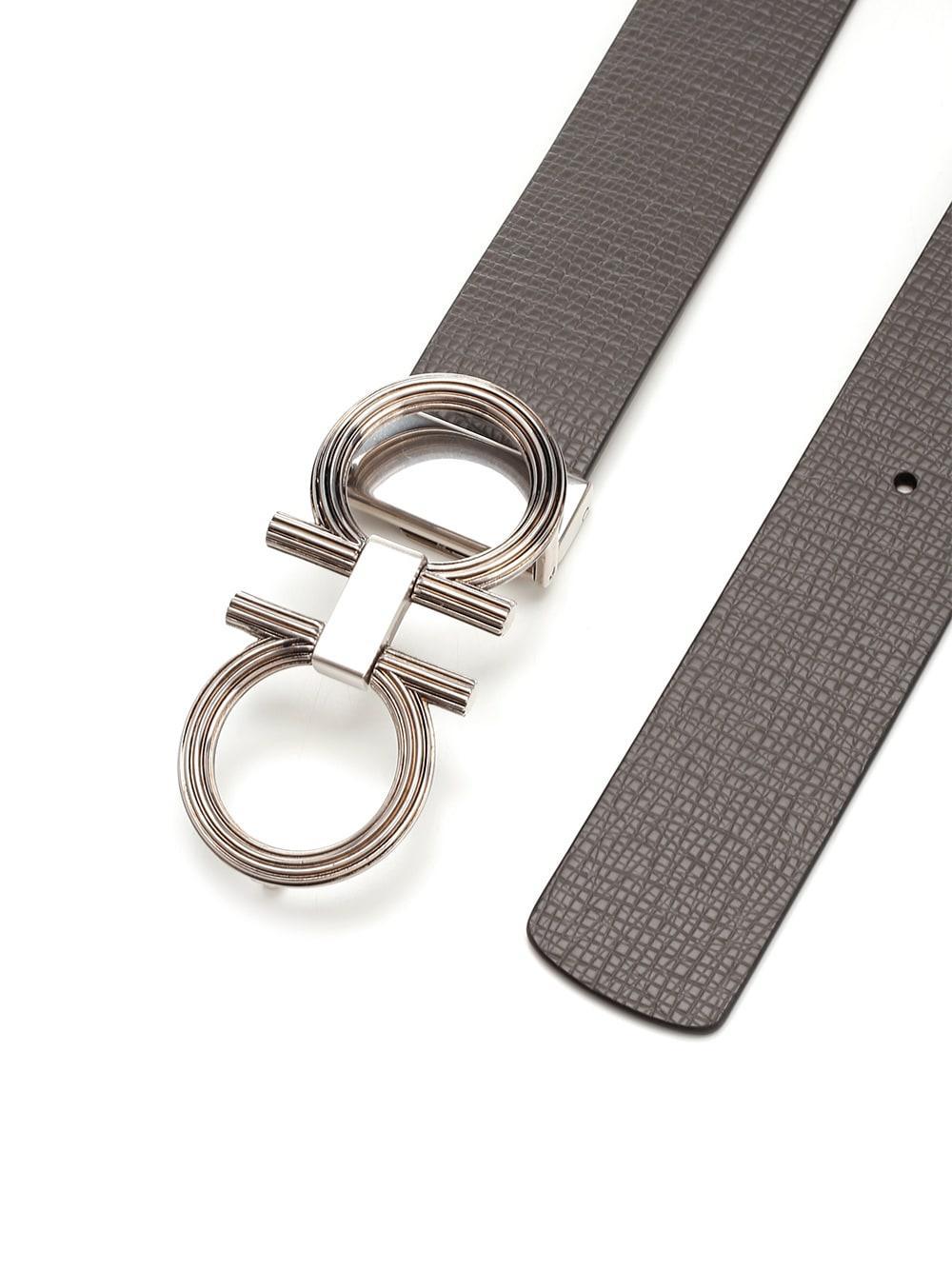 FERRAGAMO Gancini Buckle Belt In Black Product Image