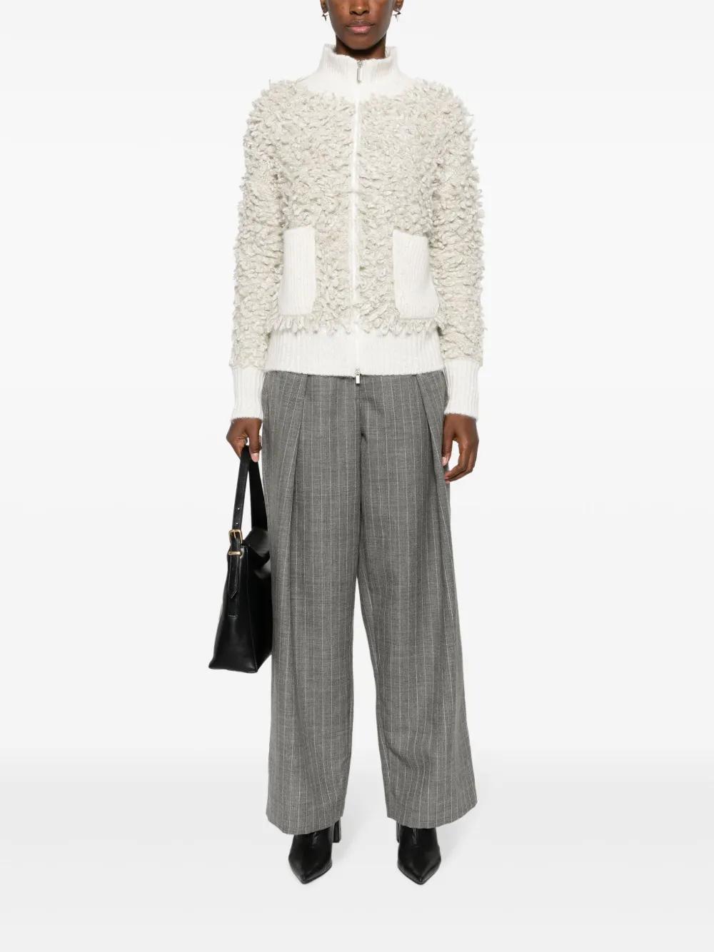 FABIANA FILIPPI Cardigan Mit Pailletten In White Product Image