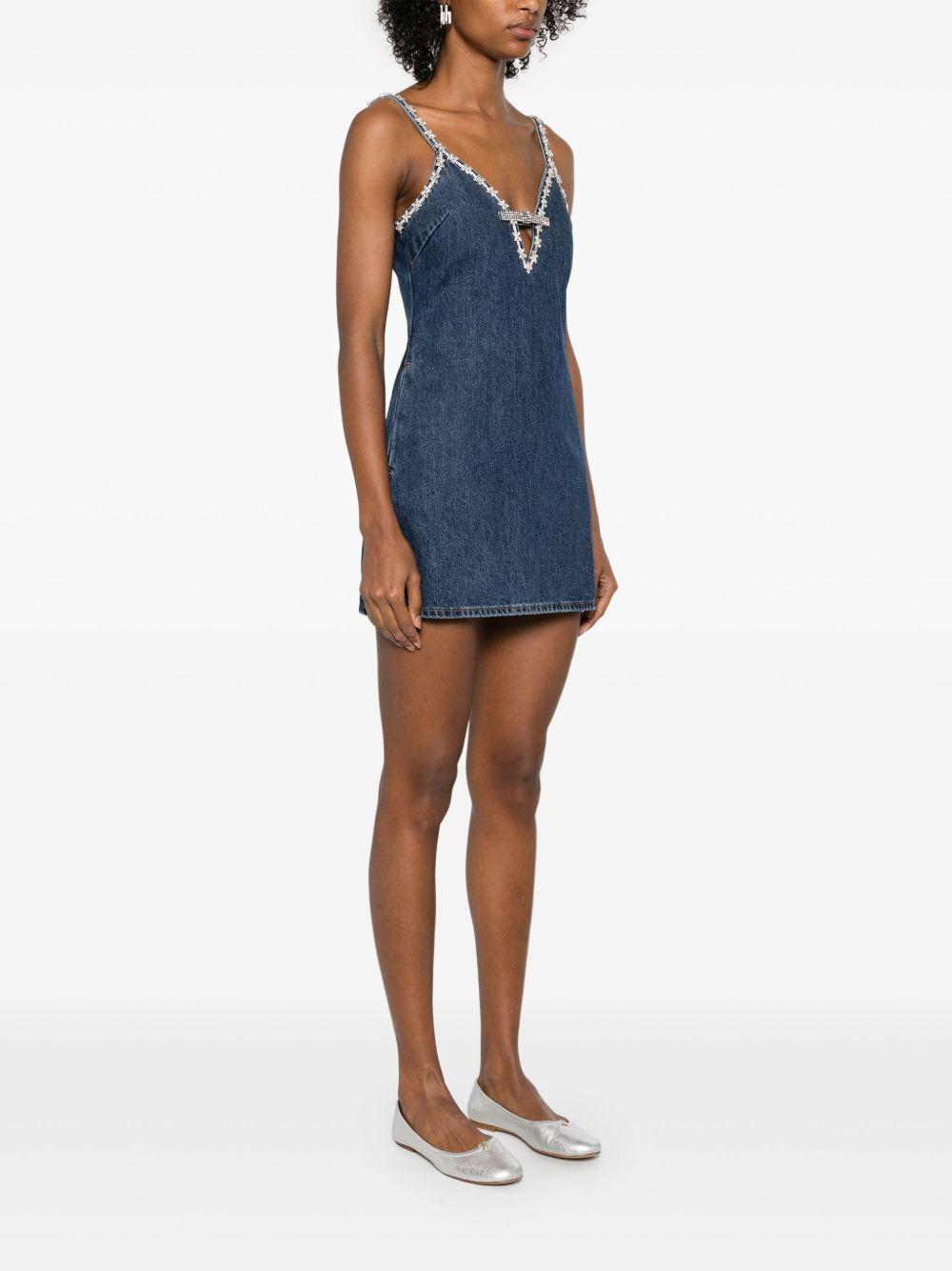 strappy denim mini dress Product Image