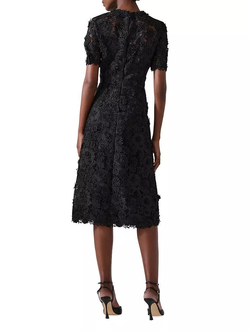 Lace A-Line Midi-Dress Product Image