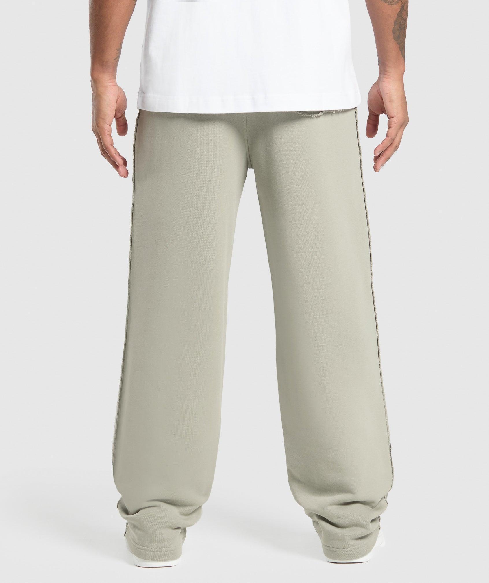 Gymshark Wide Leg Pants - Chalk Green Male Product Image