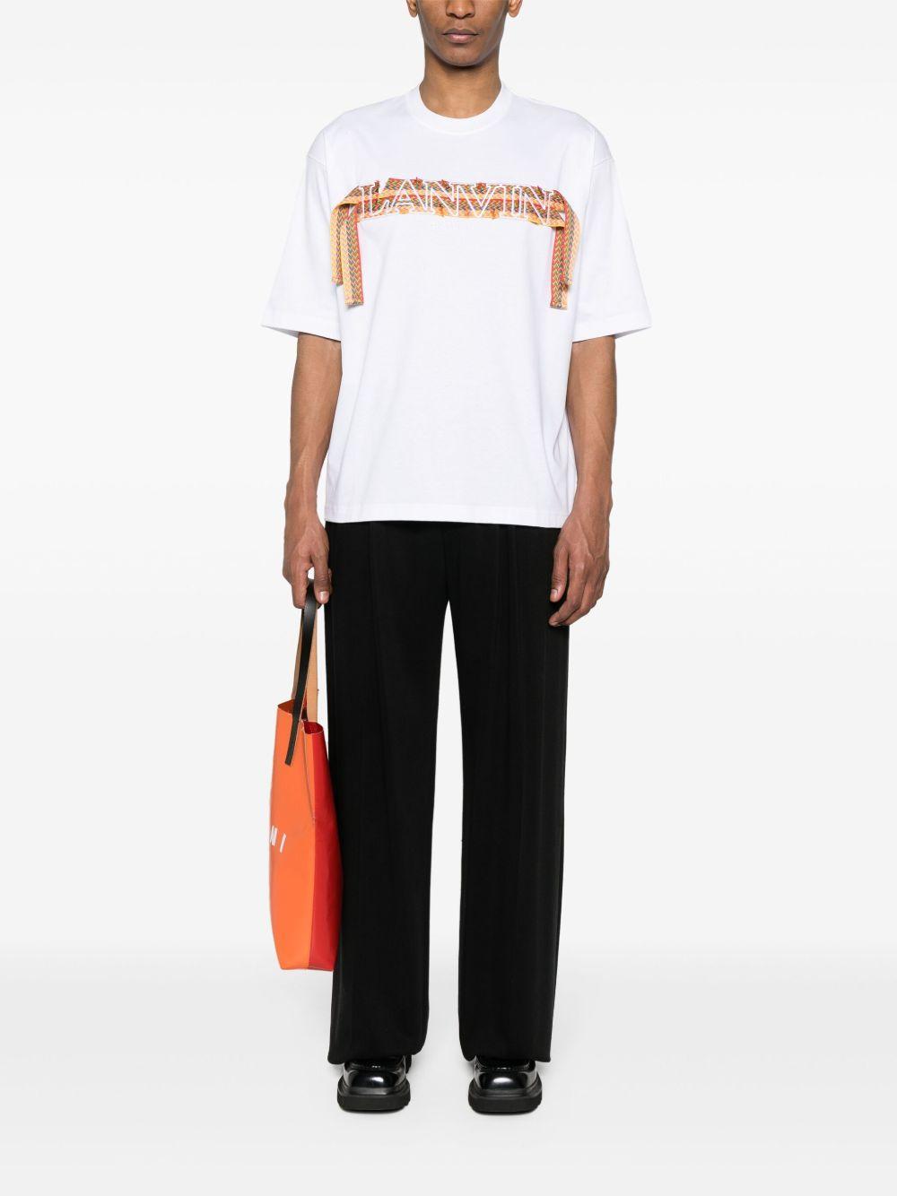 Curb embroidered cotton T-shirt Product Image