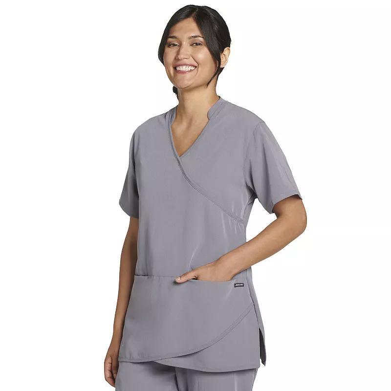 Women's Jockey Scrubs Petal Wrap Top 2482, Size: XX Small, New Blue Product Image