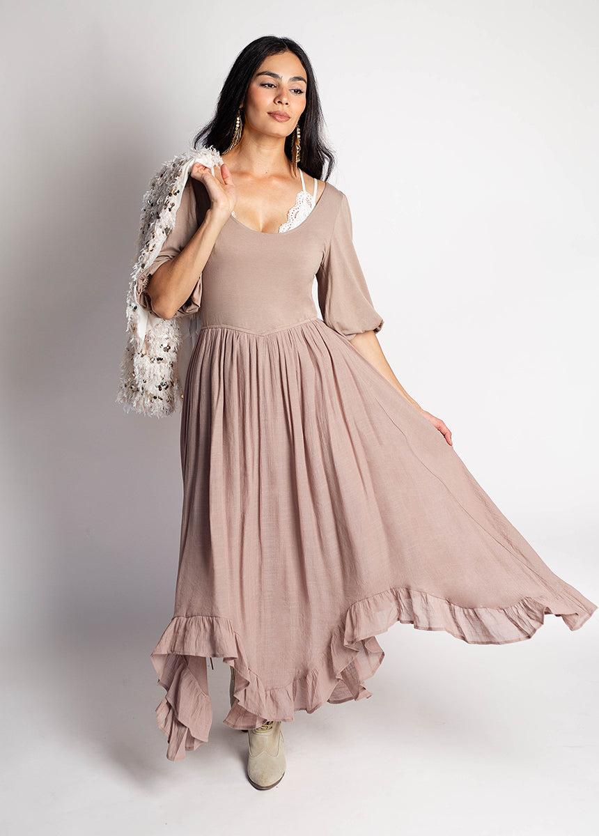 Kamina Dress in Doe Product Image