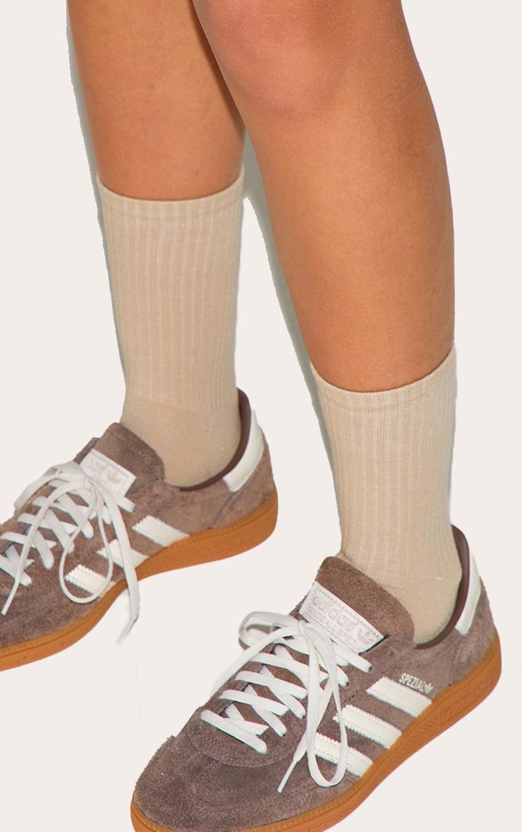 PRETTYLITTLETHING Natural Tonal 3 Pack Ankle Sock Product Image