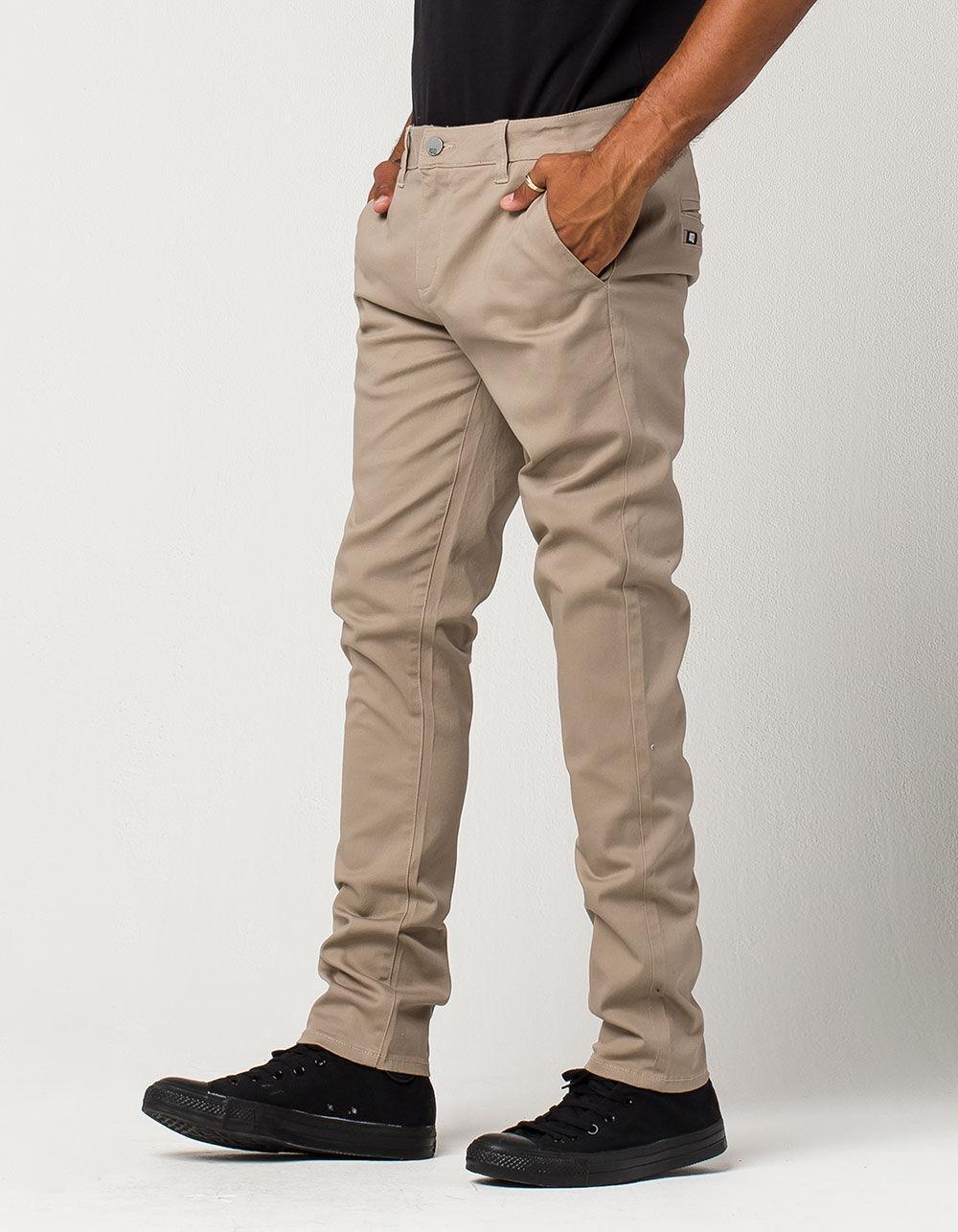 RSQ Seattle Mens Skinny Taper Stretch Chino Pants - LTTAN Product Image