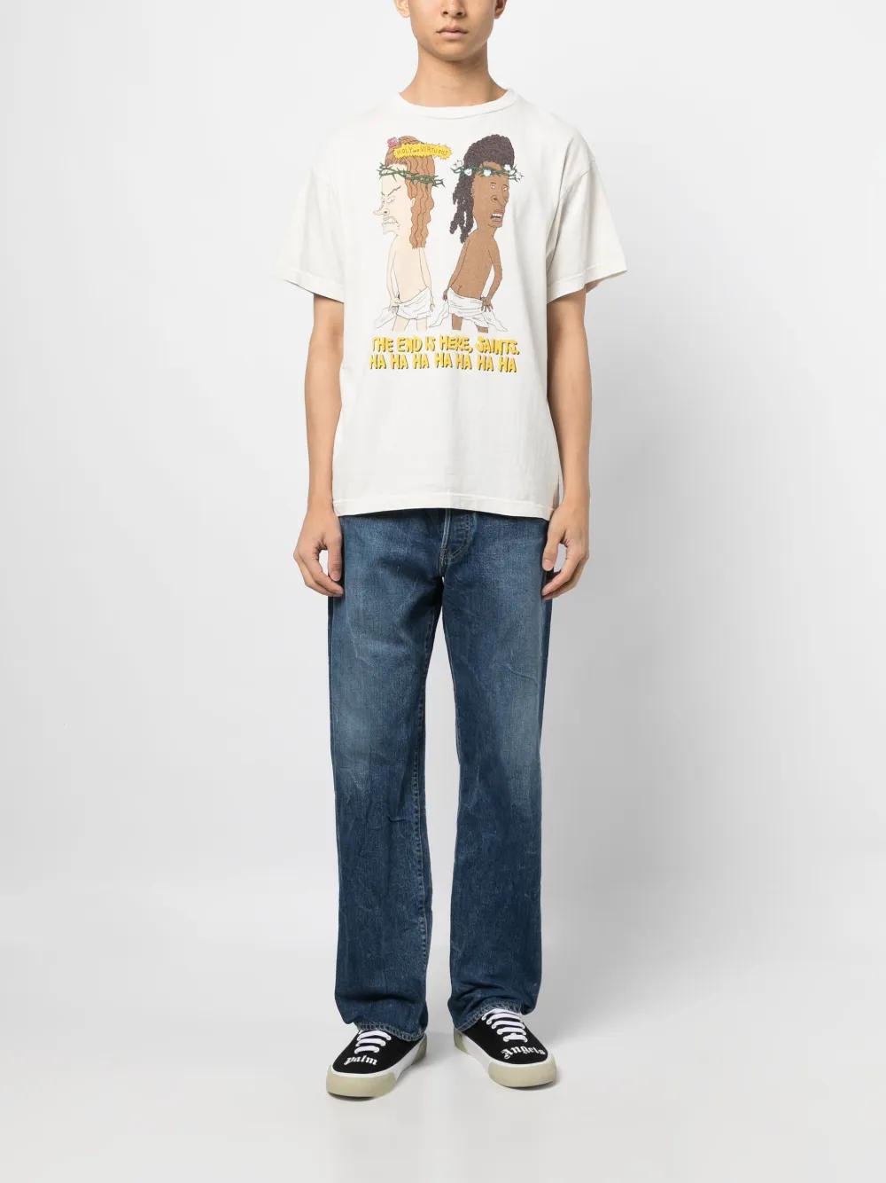 graphic-print cotton T-shirt Product Image