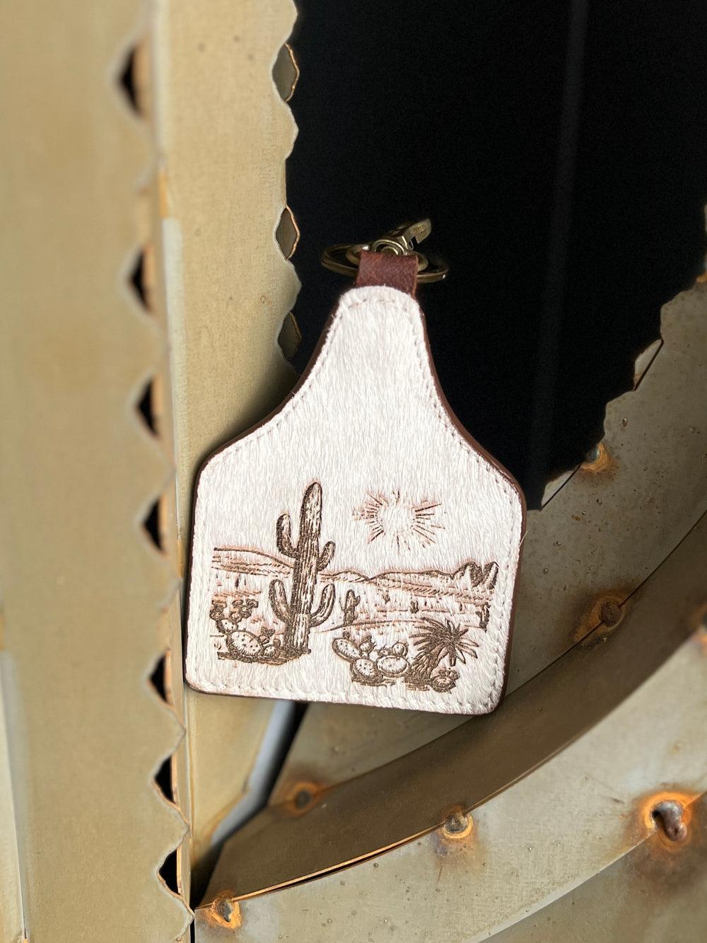 American Darling Hair On Hide Tag Keychain Product Image