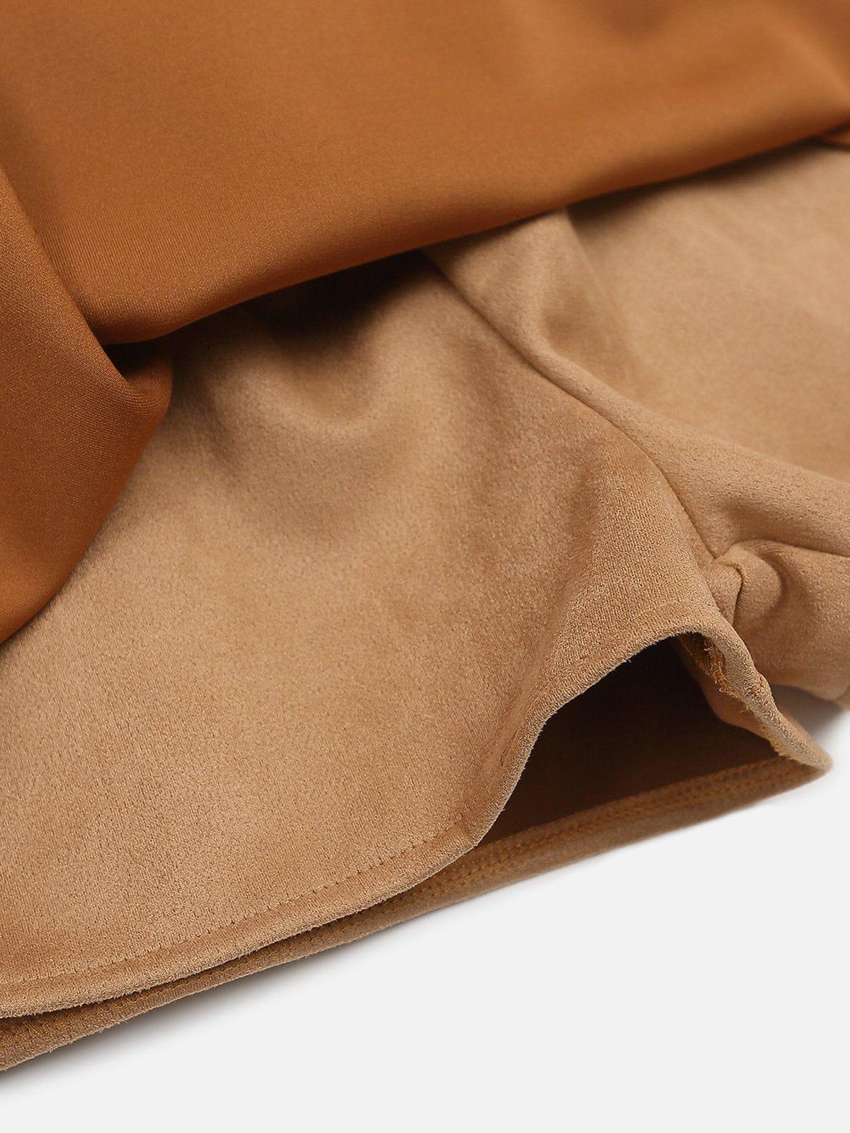 Aelfric Eden Vintage Coffee Suede Skirt Female Product Image