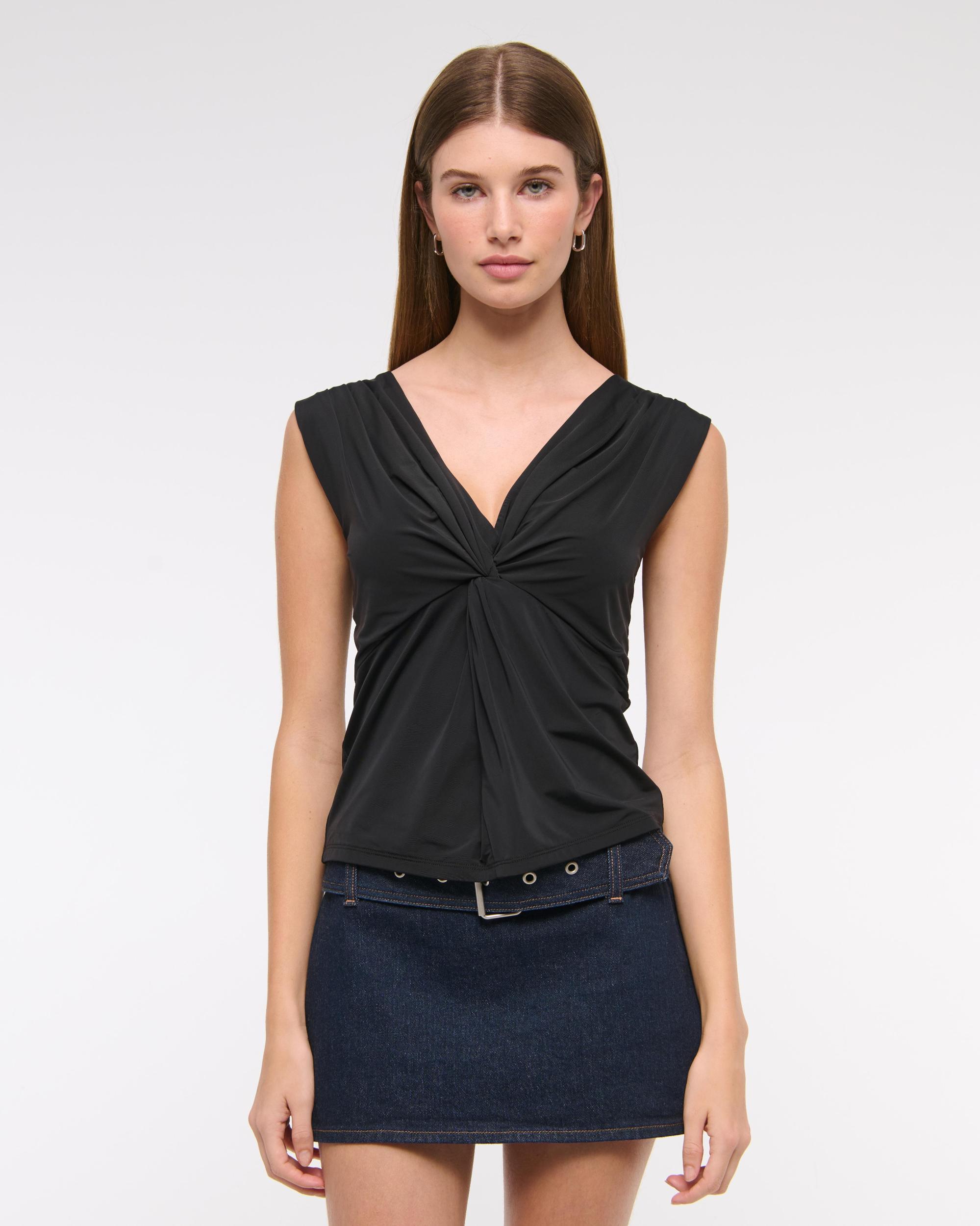 Draped Twist Top Product Image