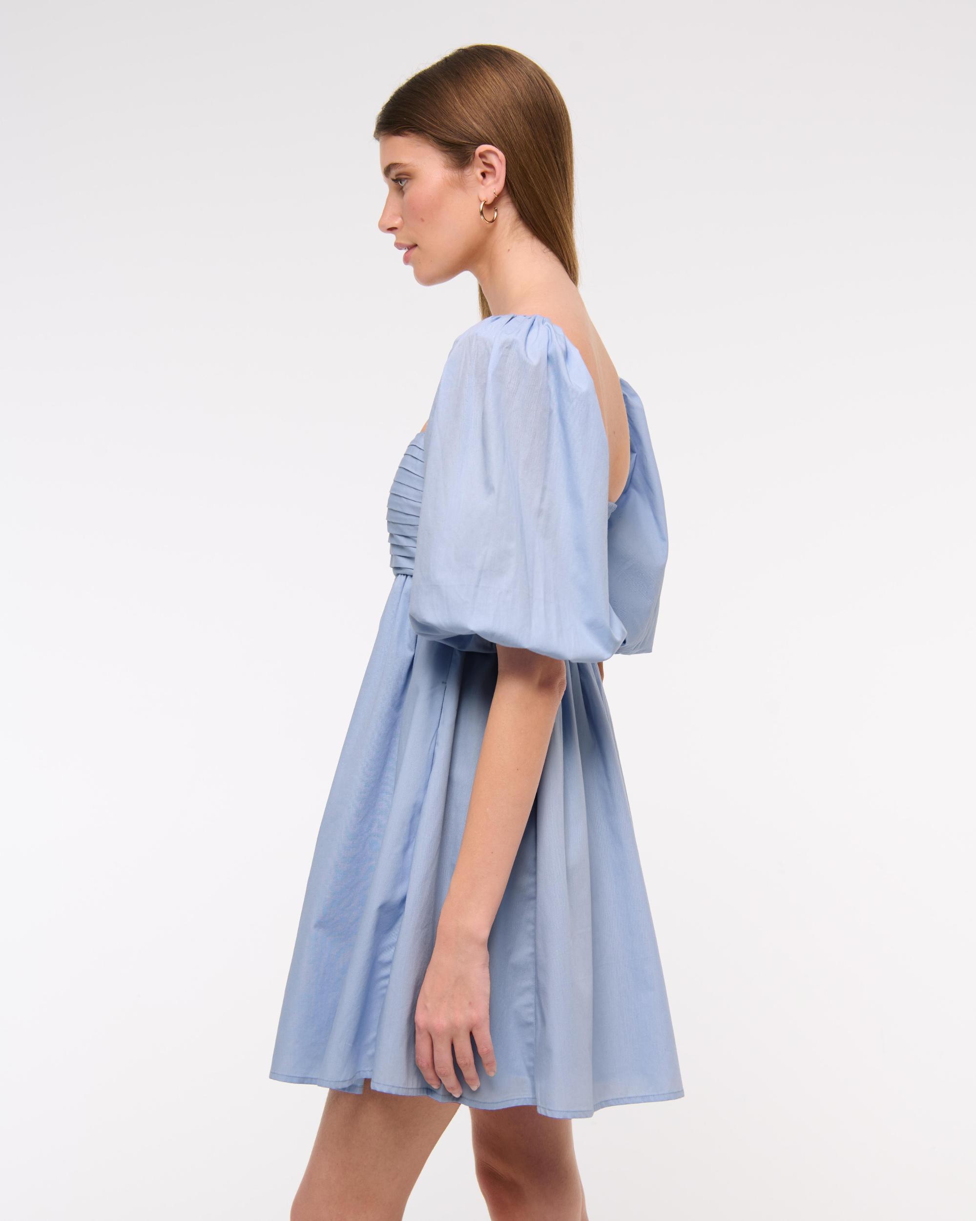 Emerson Poplin Puff Sleeve Mini Dress Product Image