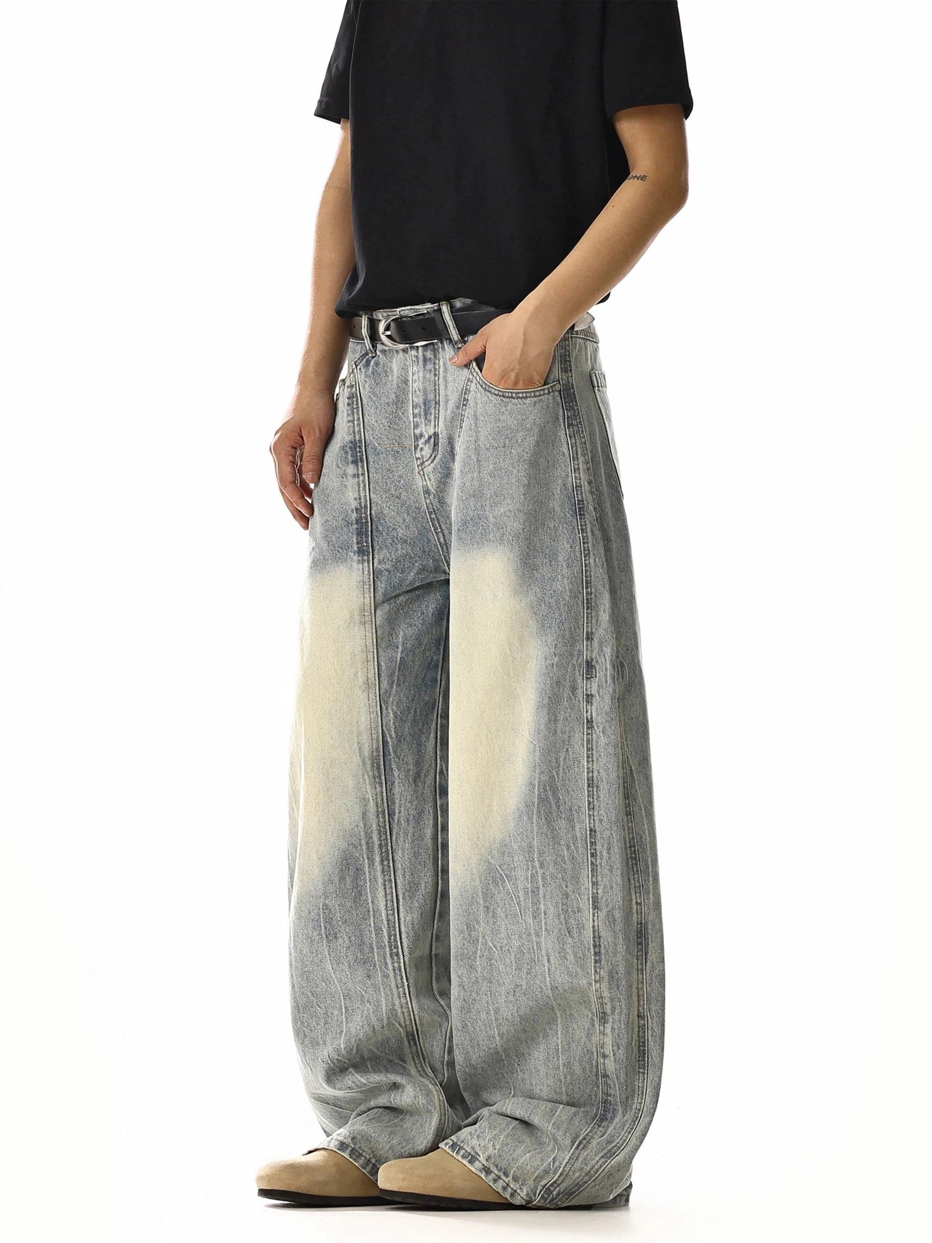 RT No. 18213 WASHED LIGHT BLUE DENIM JEANS Product Image