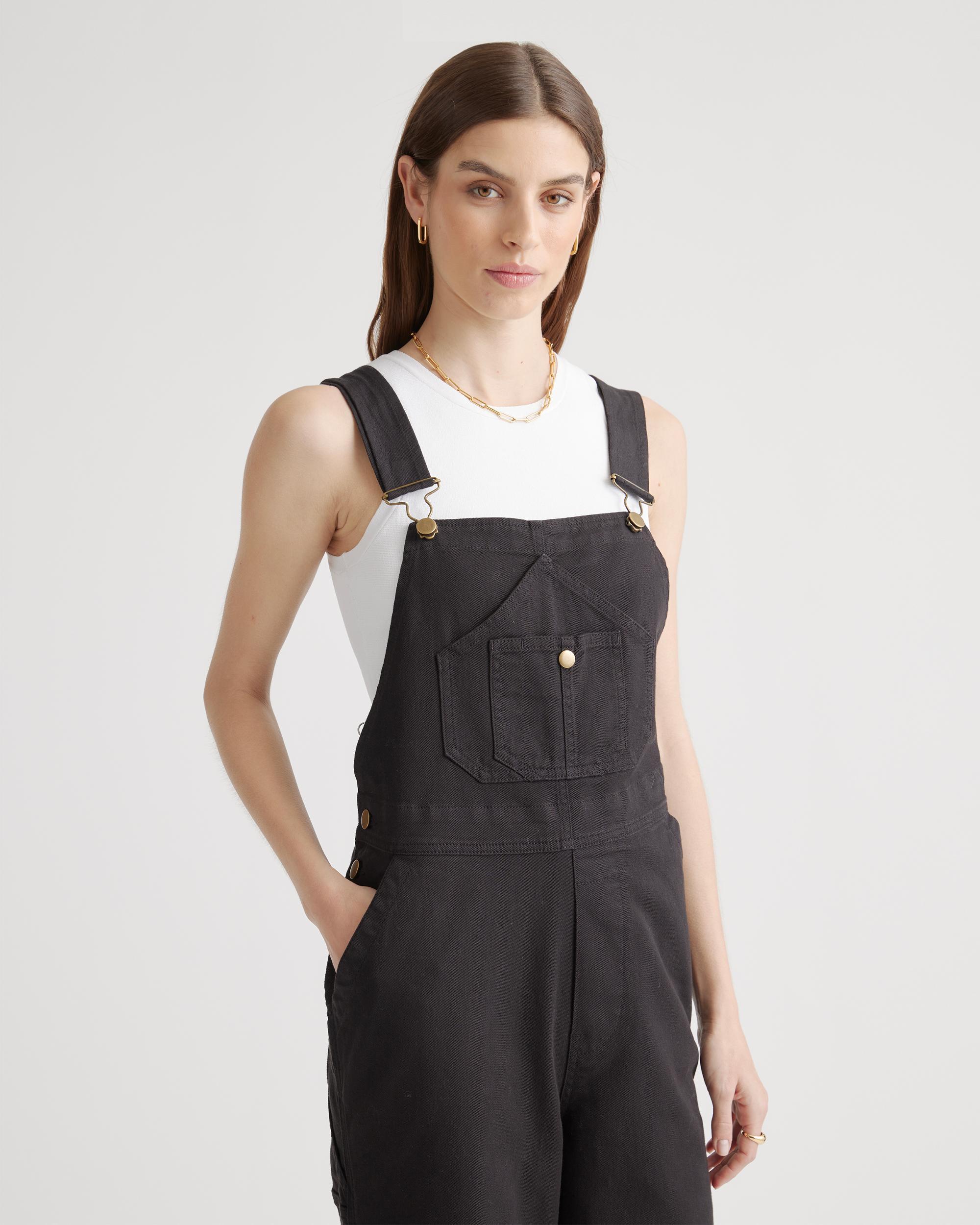Quince | Women's Organic Stretch Cotton Twill Relaxed Overalls Organic Cotton Product Image