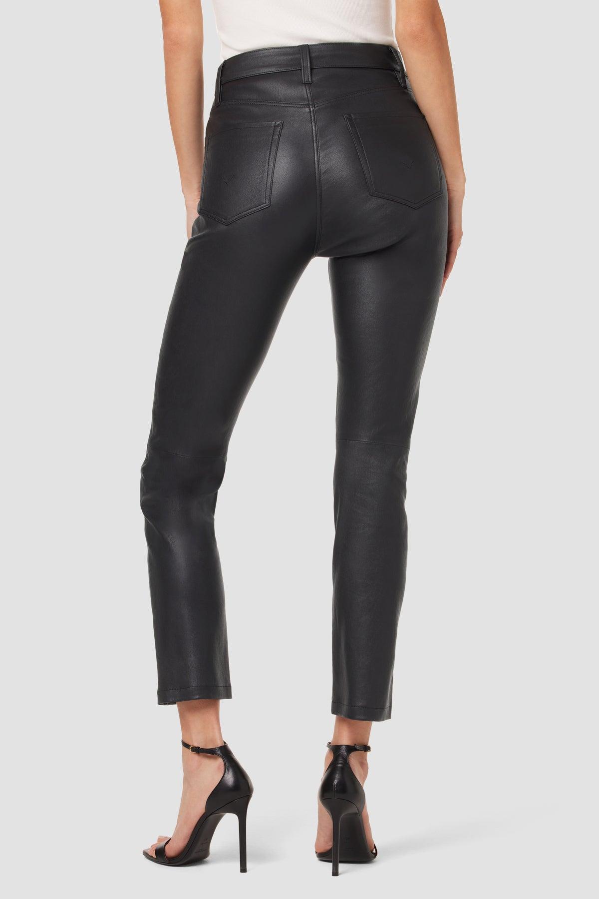 Harlow Ultra High-Rise Cigarette Leather Ankle Pant Female Product Image
