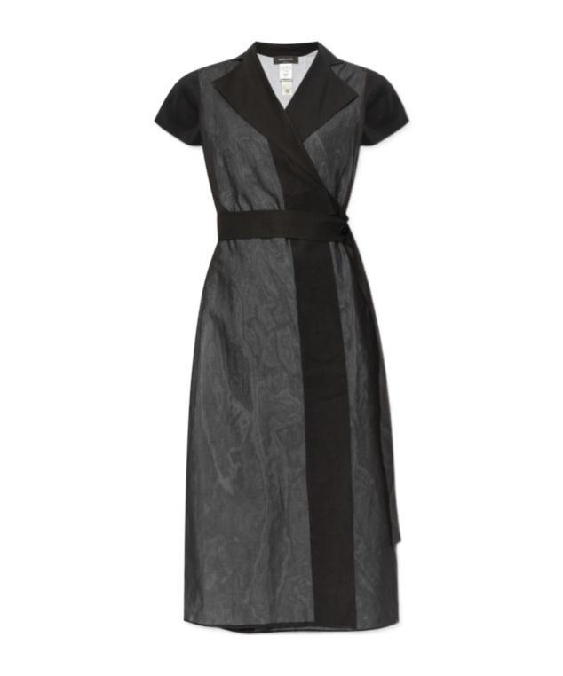 FABIANA FILIPPI Cotton Maxi Wrap Dress In Black Product Image