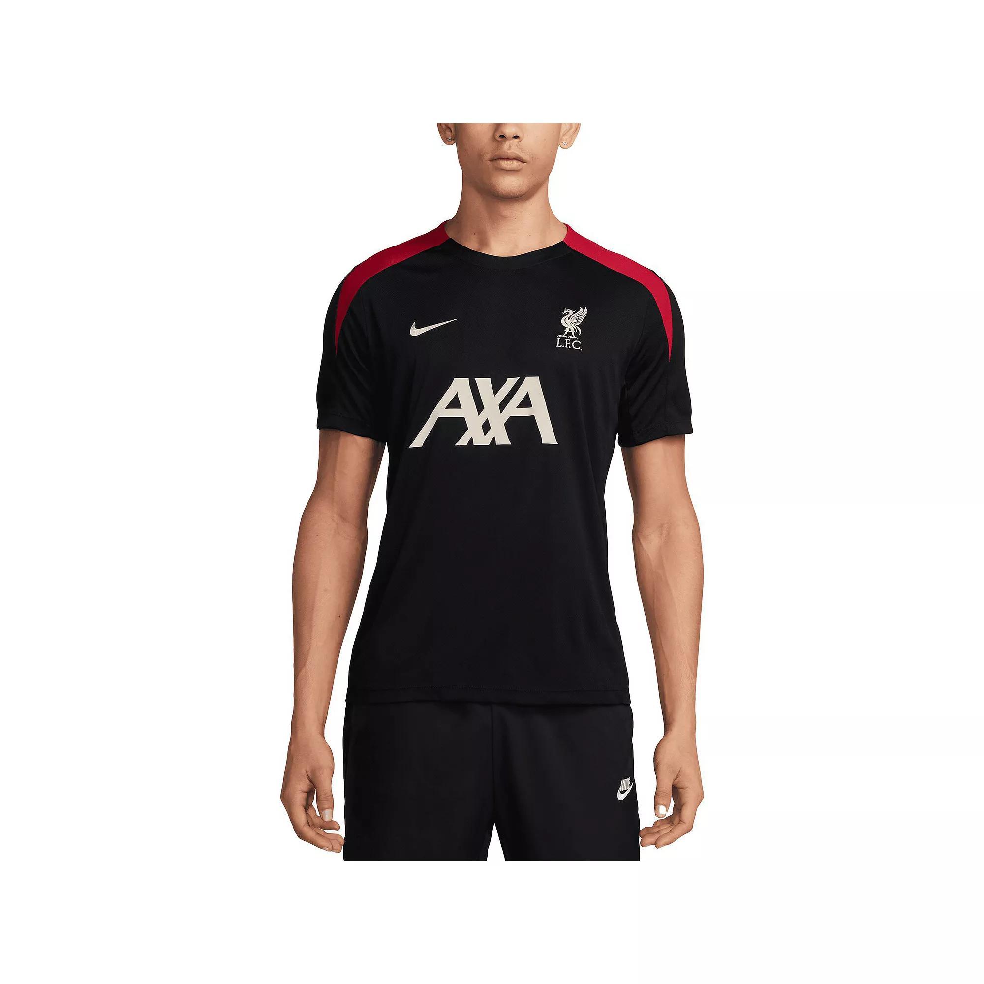 Mens Nike Black Liverpool 2024/25 Strike Performance Top Product Image