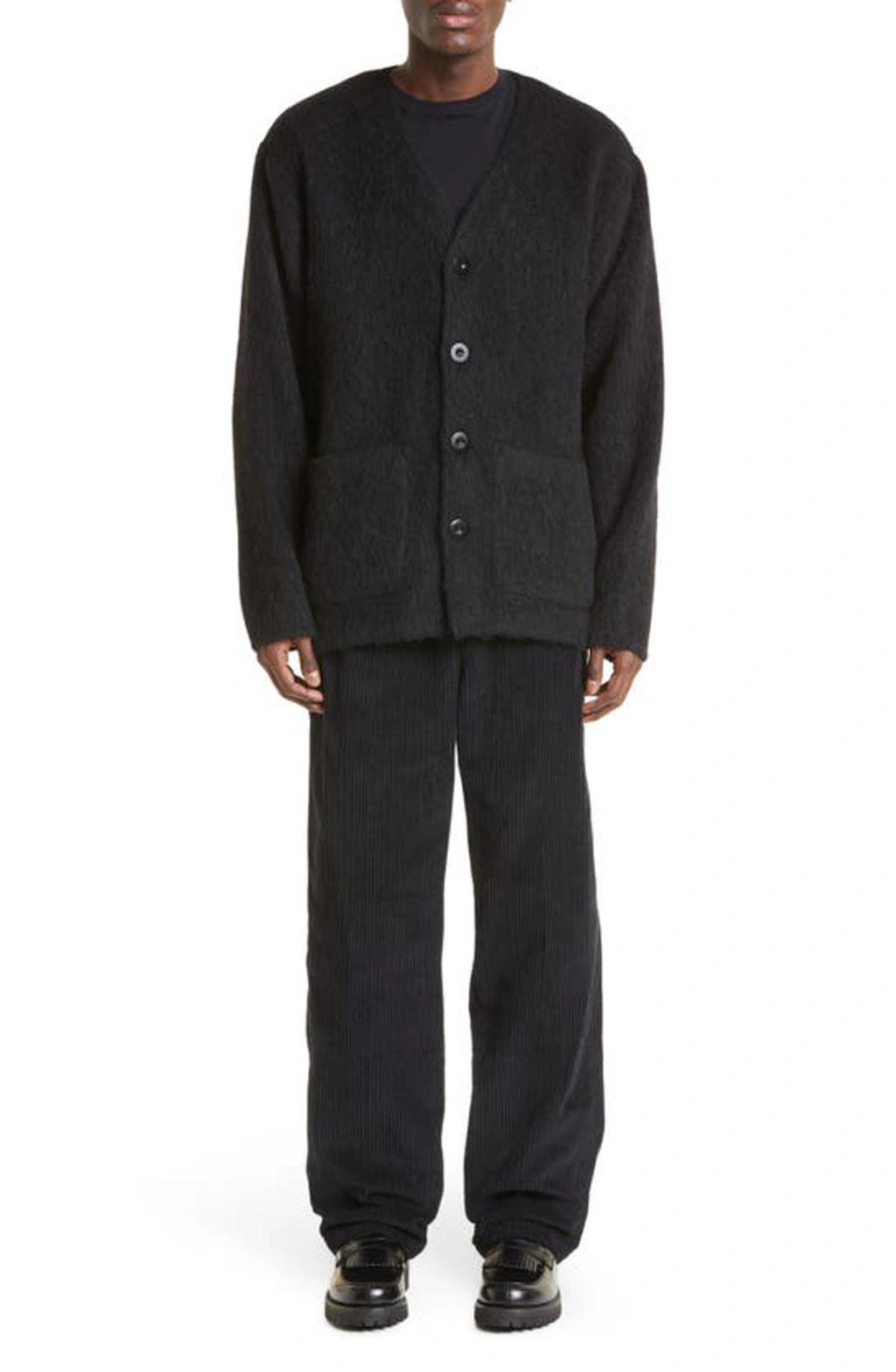 OUR LEGACY Black Brushed Wool Cardigan Product Image