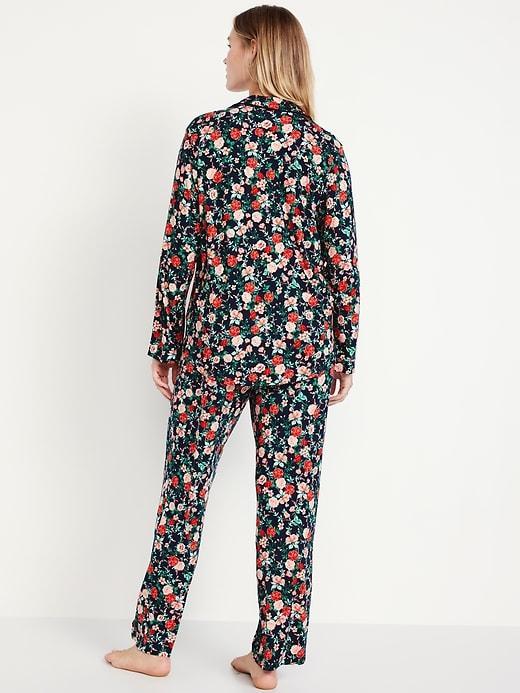 Knit Jersey Pajama Pant Set Product Image