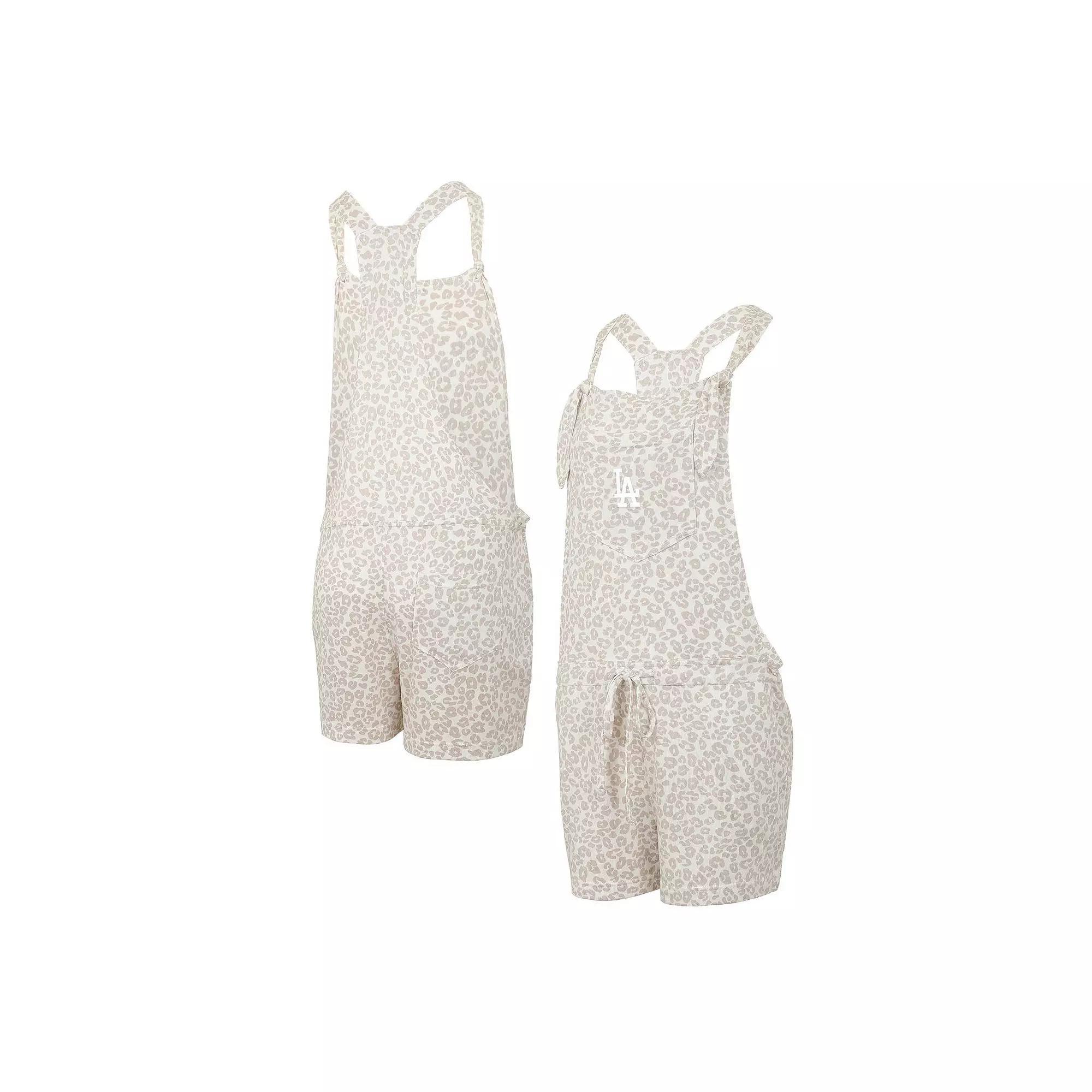 Womens Concepts Sport Cream Boston Red Sox Montana Hacci Knit Romper Overalls Product Image