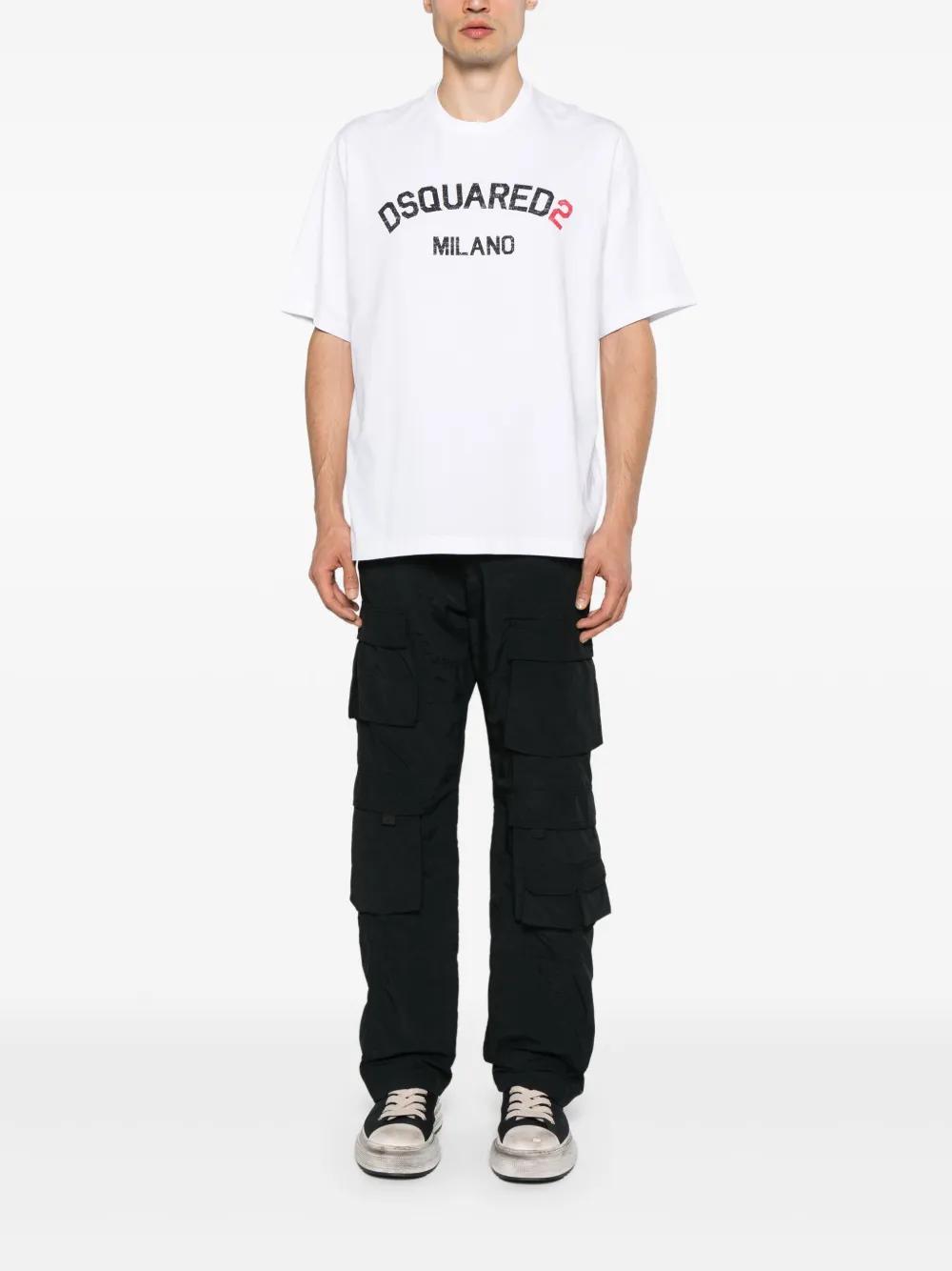 logo-print cotton T-shirt Product Image
