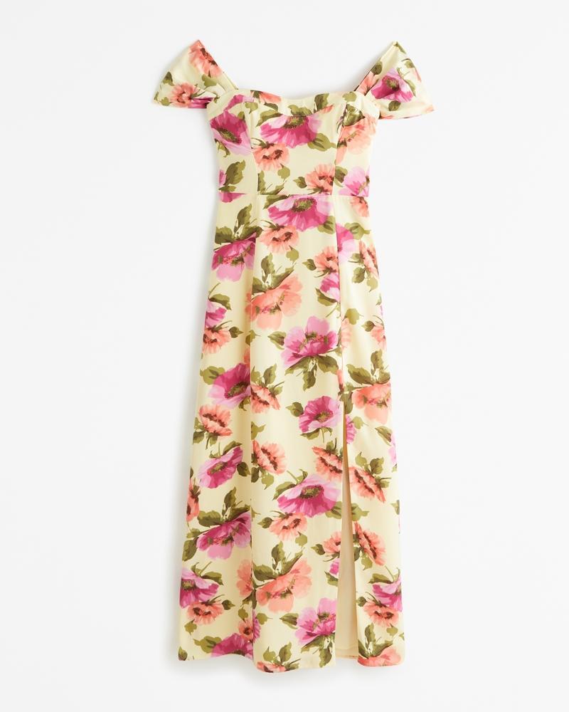 The A&F Camille Off-The-Shoulder Maxi Dress Product Image