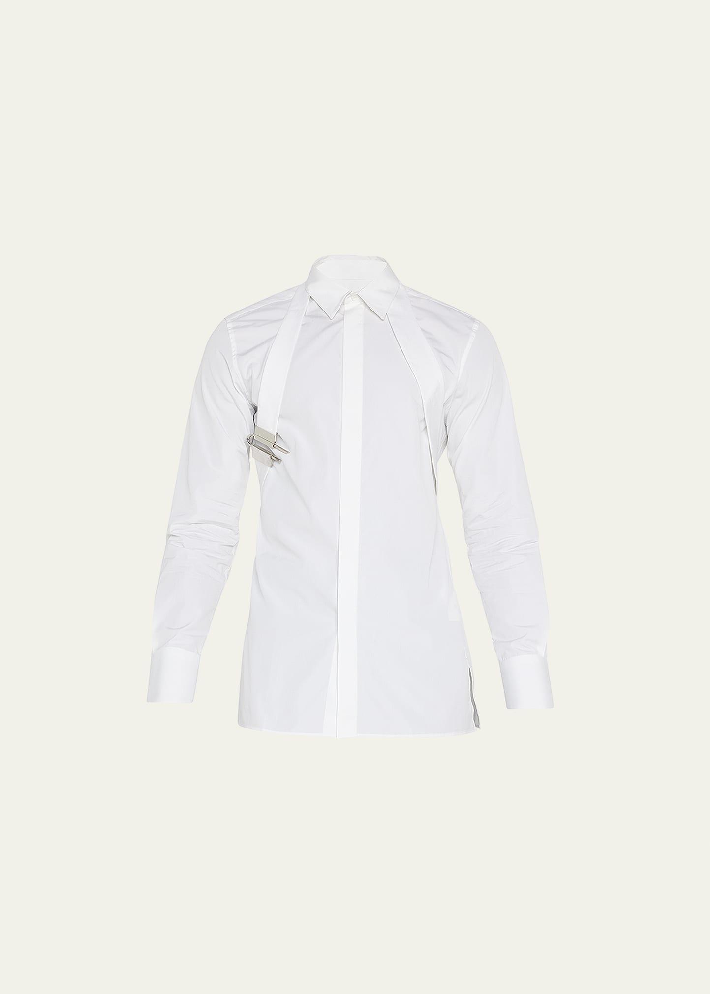 Mens Shirt in Poplin with U-Lock Harness Product Image