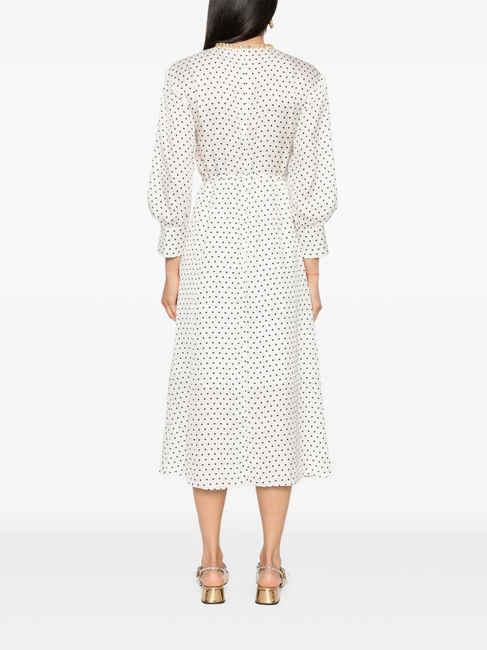 polka-dot midi dress Product Image