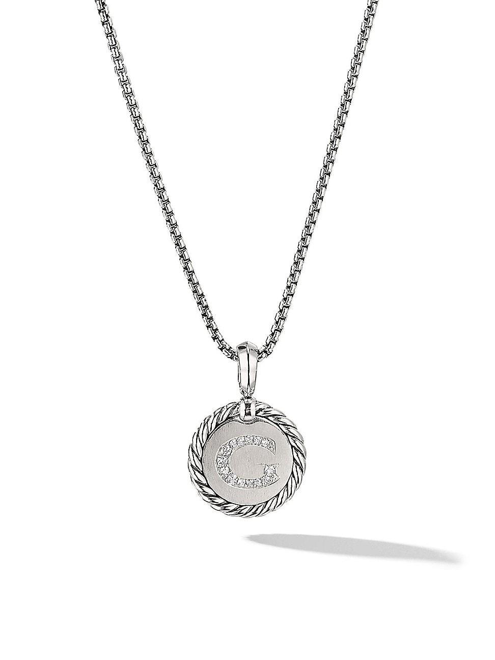 David Yurman Sterling Silver Cable Collectibles Initial Charm Product Image