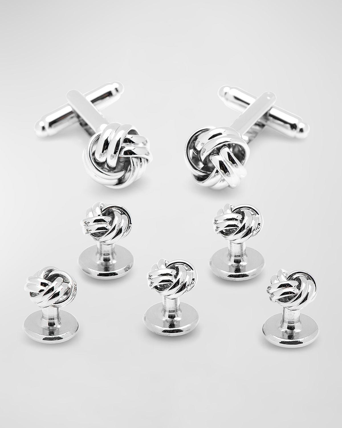Mens Knot Cuff Link 5-Stud Set Product Image