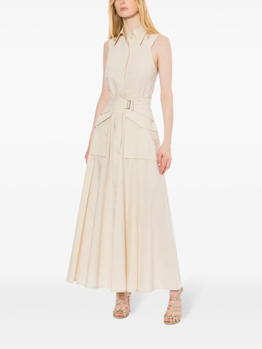 ALBERTA FERRETTI Belted Maxi Dress In Neutrals Product Image