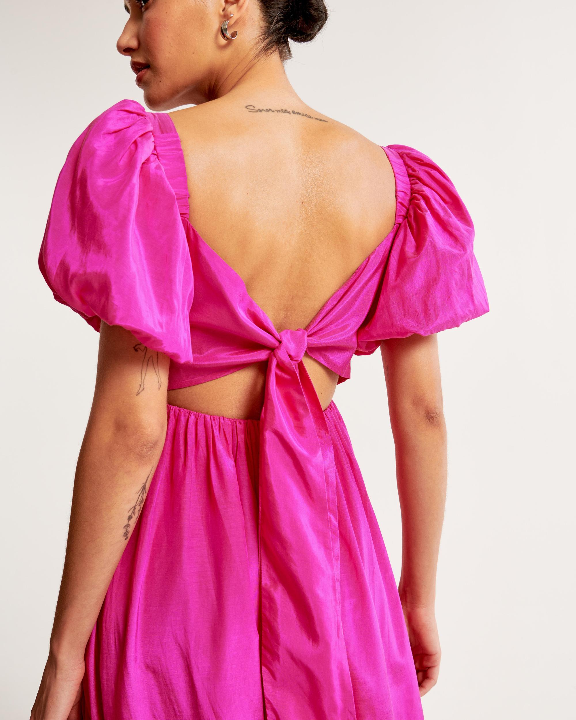 The A&F Emerson Drama Bow-Back Maxi Dress Product Image