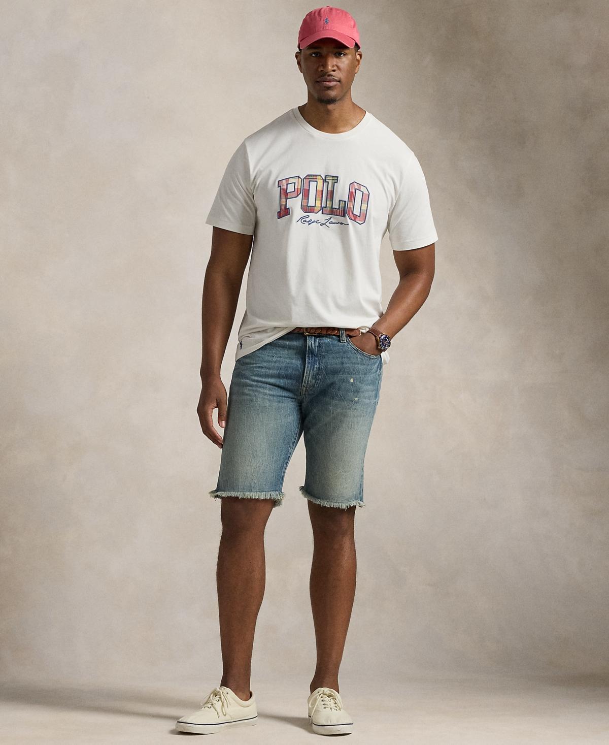 Polo Ralph Lauren Mens Big & Tall Plaid-Logo Jersey T-Shirt Product Image