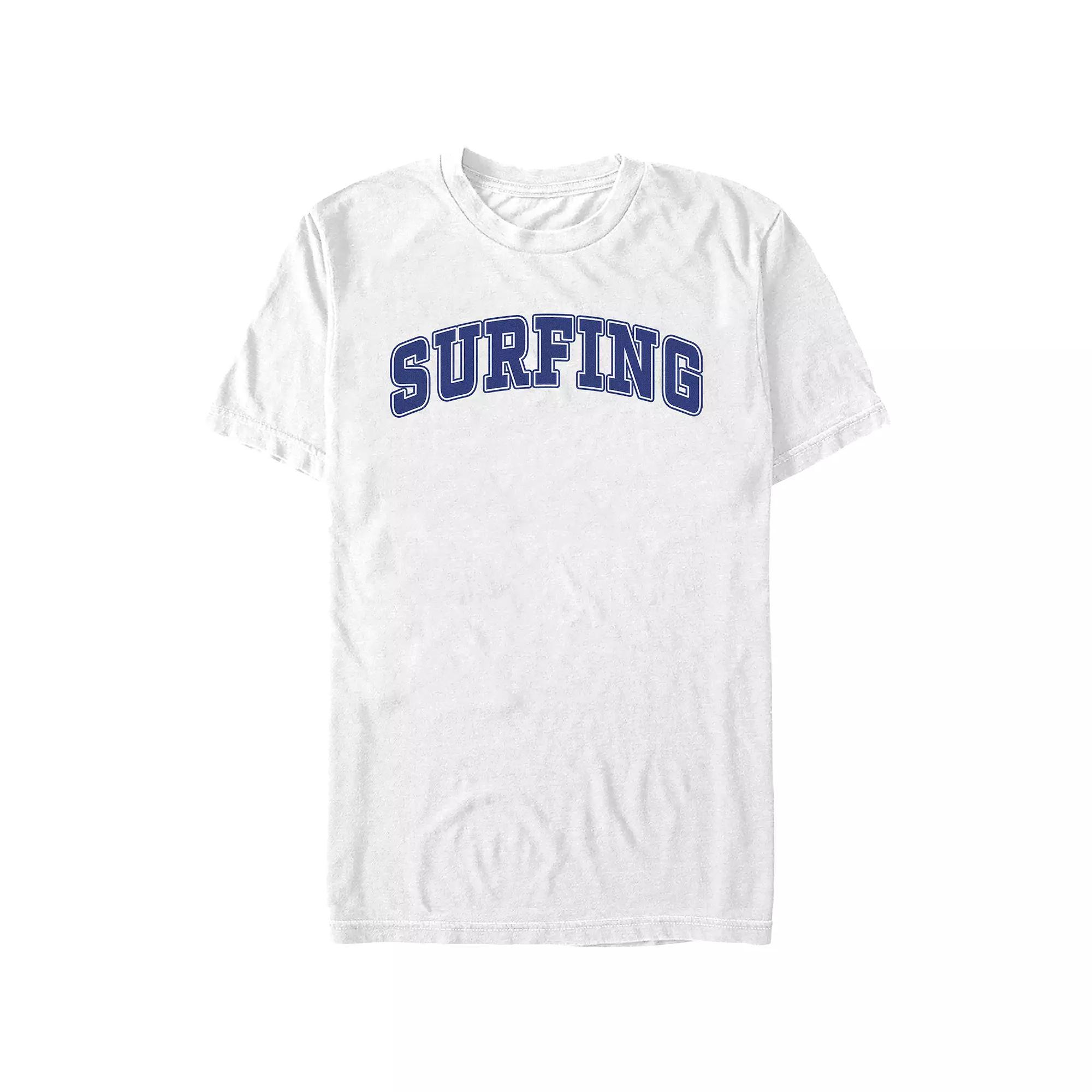 Men's Surfing Graphic Tee, Size: Medium, White Product Image