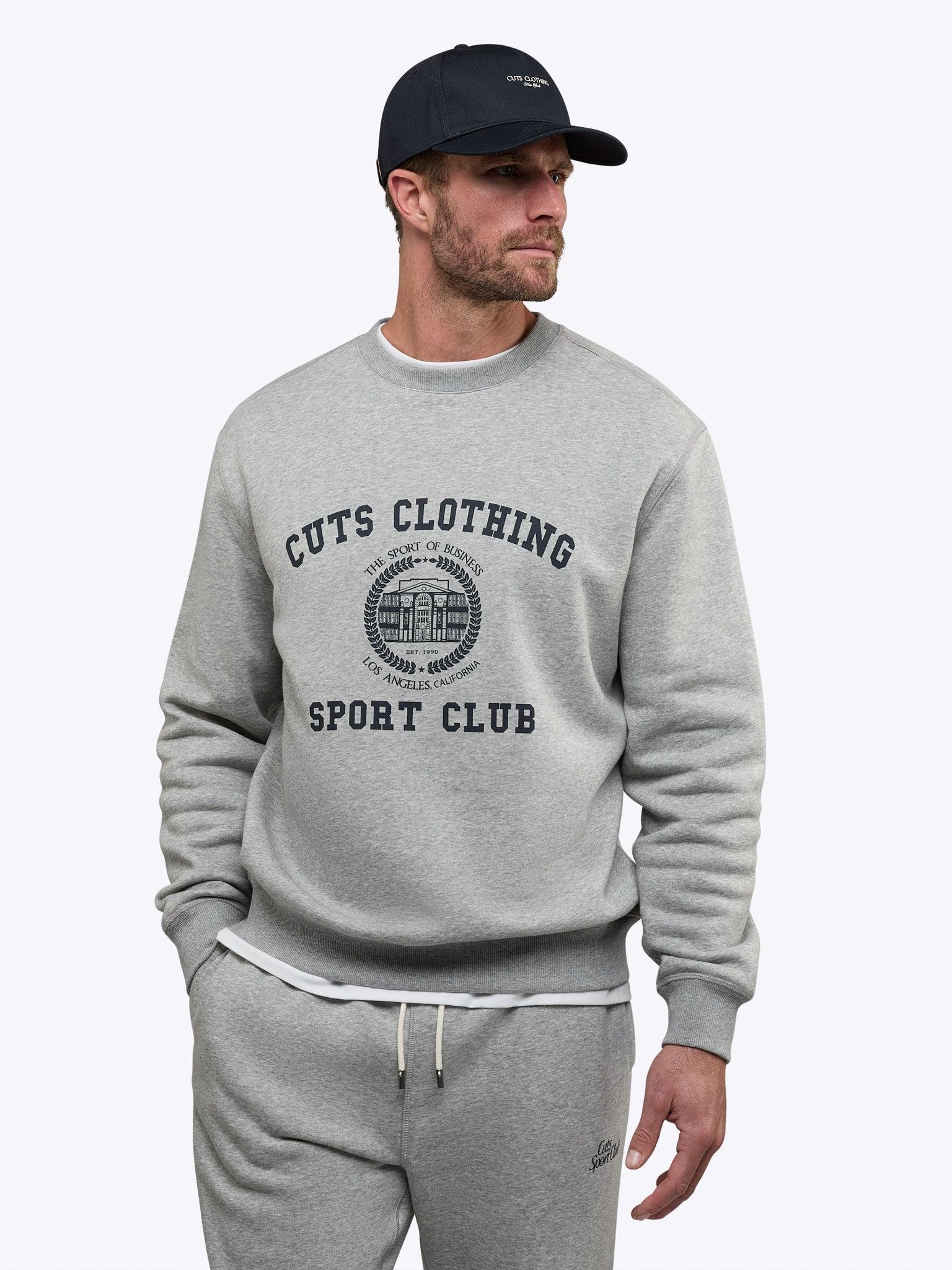 Sport Club Pullover | Heather Grey Classic-Fit Product Image