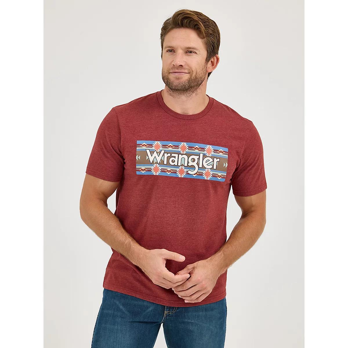 Men's Wrangler Southwestern Logo Graphic T-Shirt in Offwhite Product Image