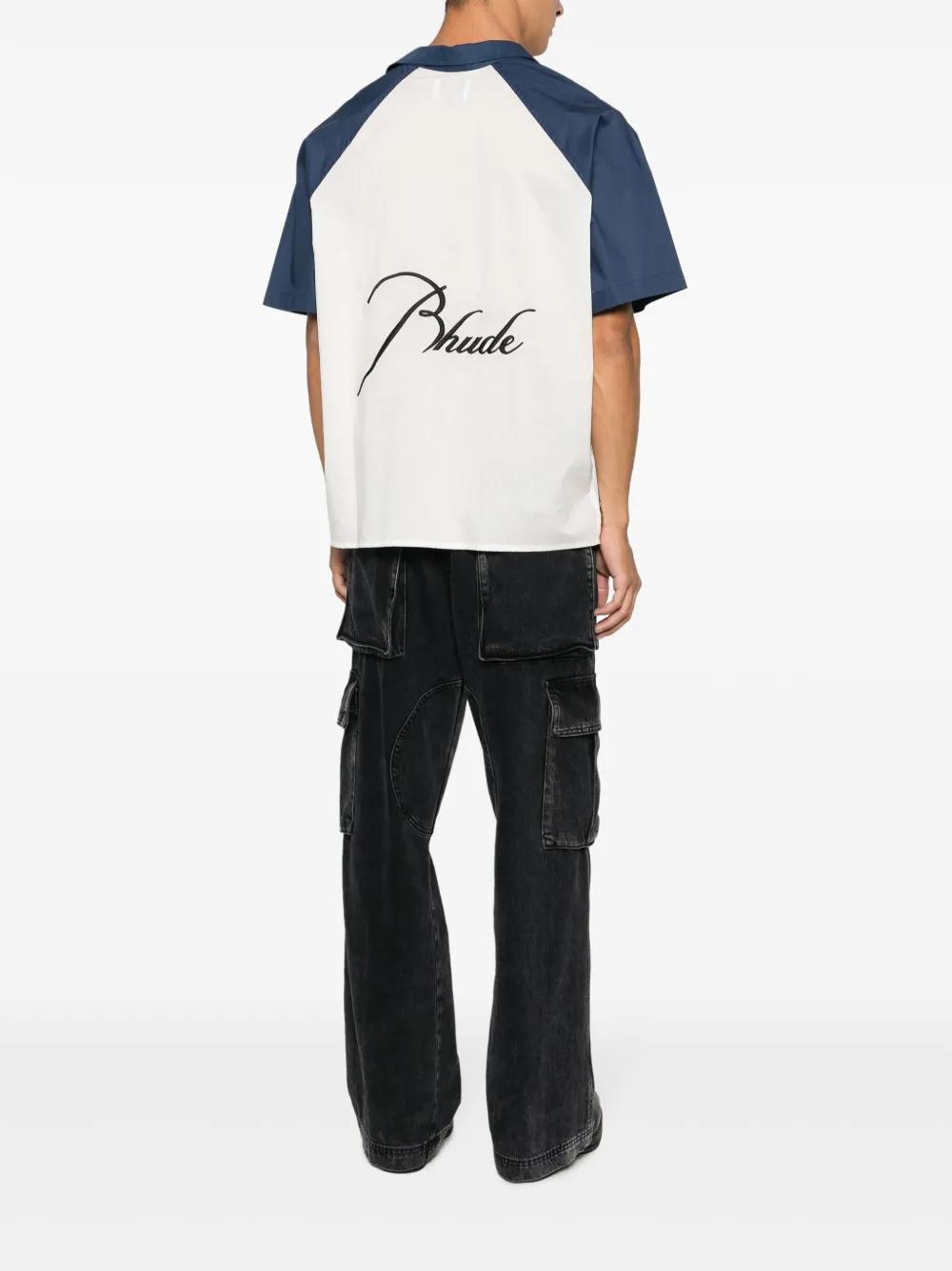 two-tone cotton shirt Product Image