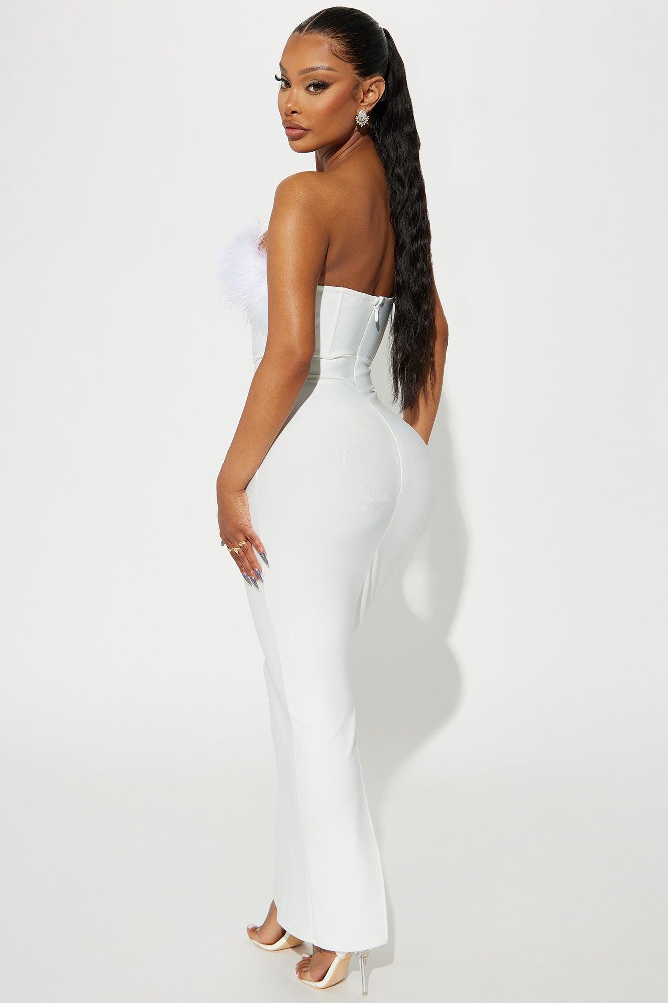 Bridget Bandage Maxi Dress - White Product Image