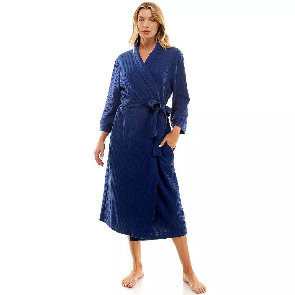 Women's Croft & Barrow® Waffle-Knit Kimono Robe, Size: Small, Austin River Product Image